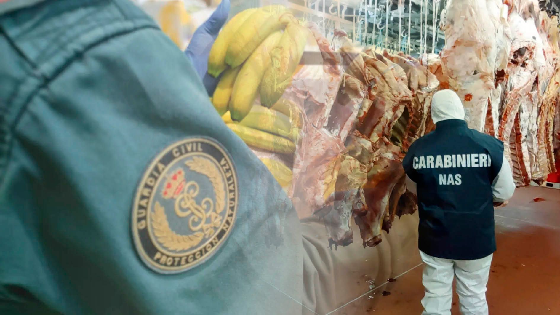 Herkunftsbetrug mit Bananen bis hin zu Ekelfleisch: Behörden lassen 13 Banden auffliegen.