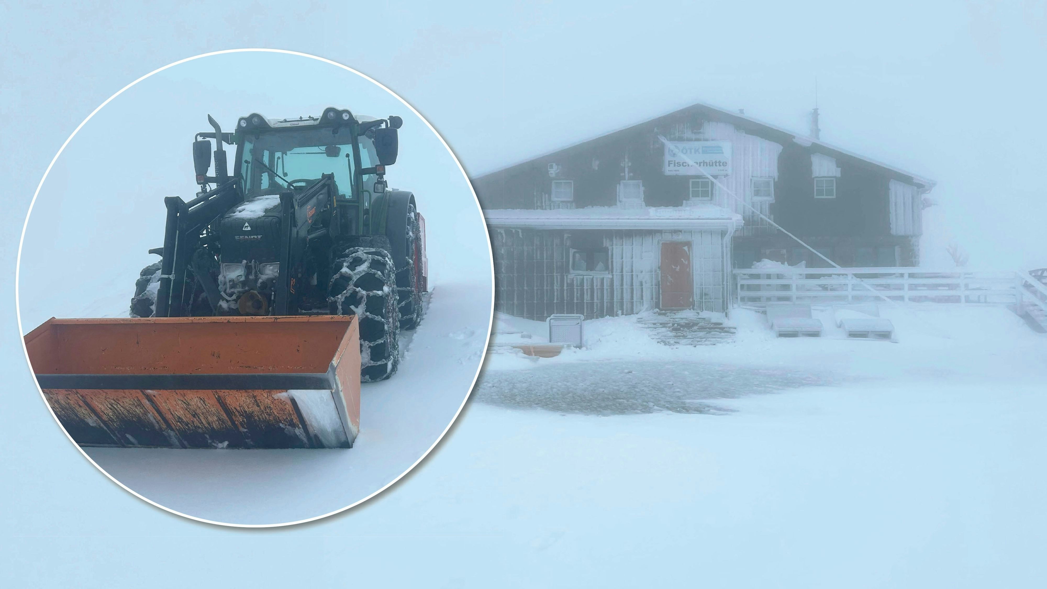 Heute.at - Wintereinbruch am Schneeberg – Straßen eingeschneit