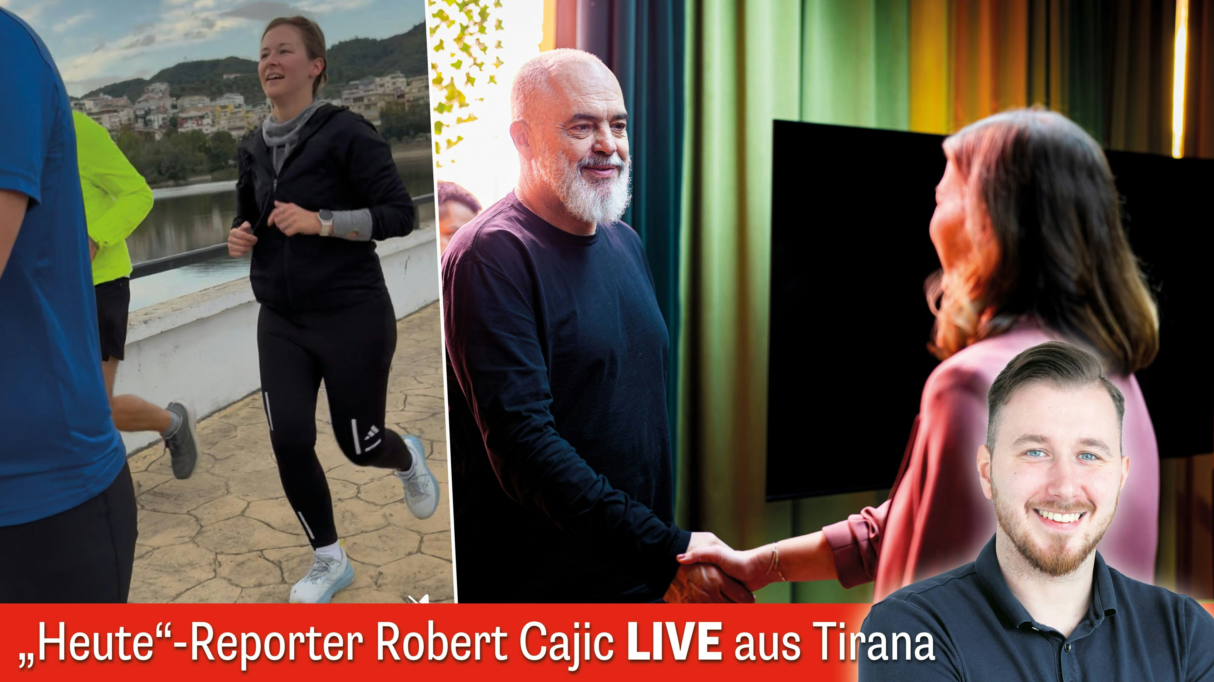 Heute.at - Gehören zusammen – Frühsport mit Ministerin in Tirana