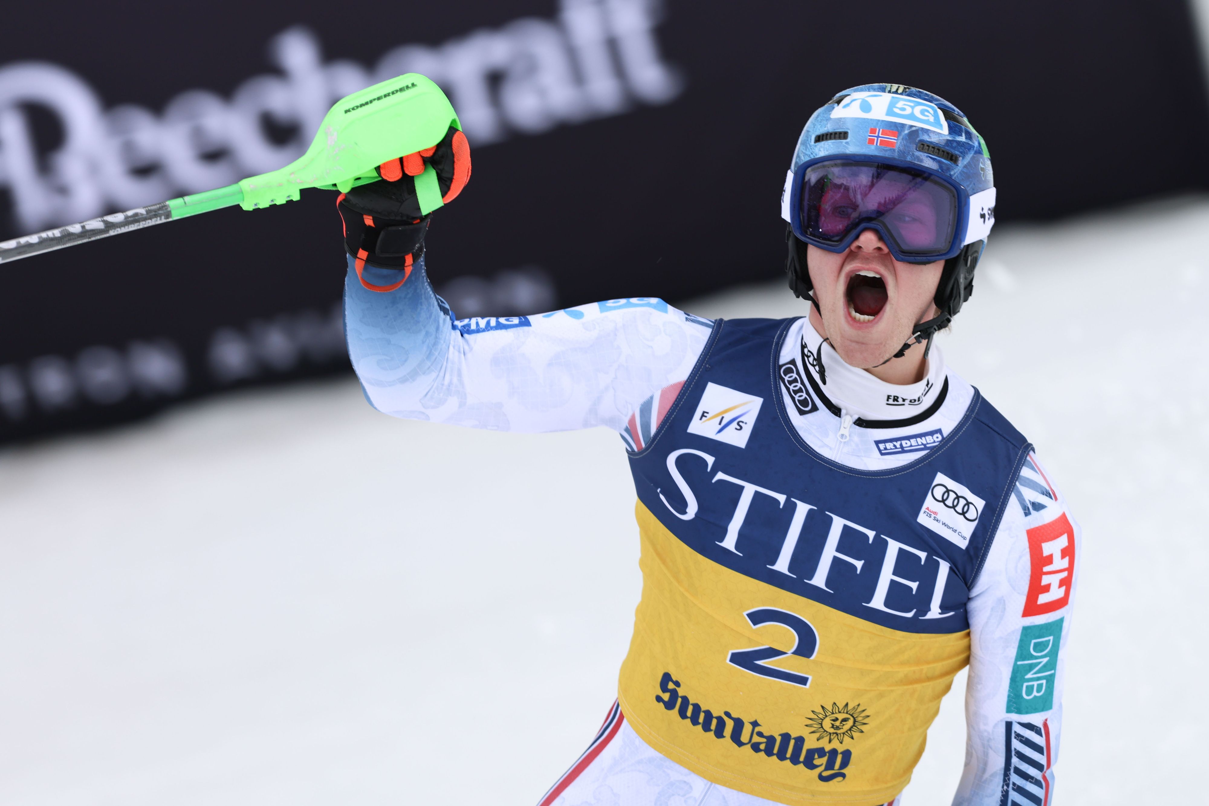 Der norwegische Ski-Star Timon Haugan. 