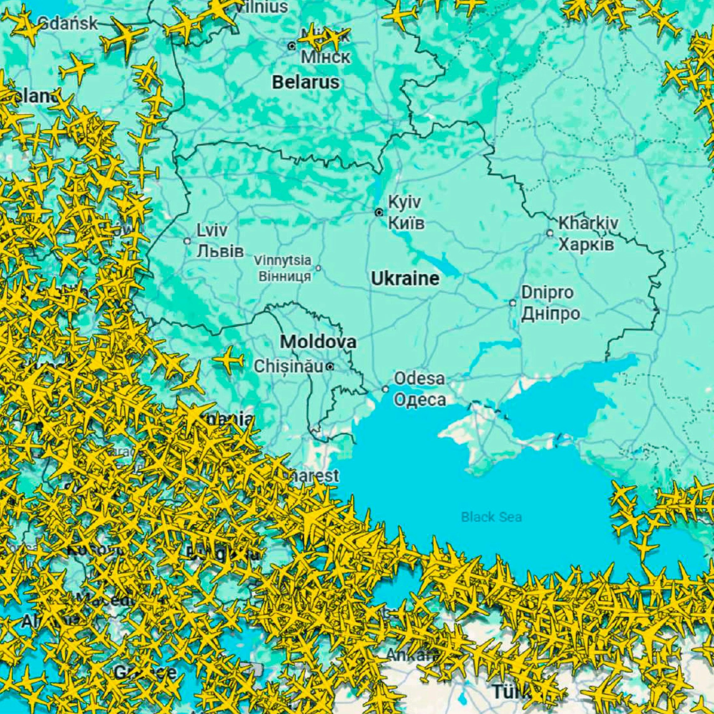 Flüge müssen der Krisenregion ausweichen.