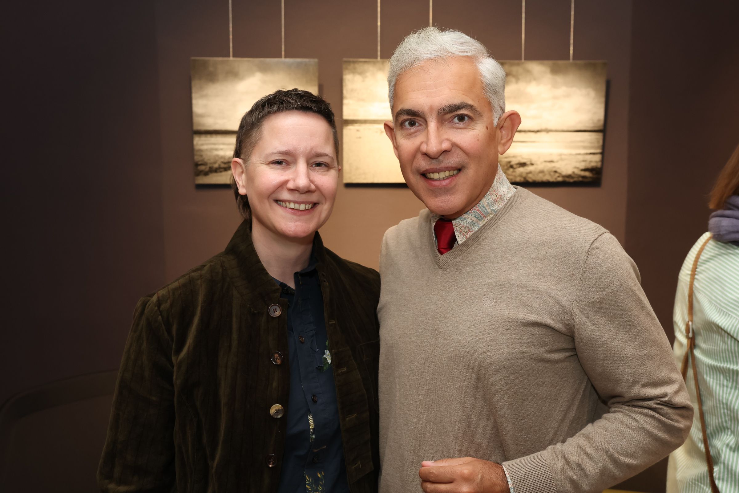 Künstlerin Kathrin Feichtinger und Arturo Aste