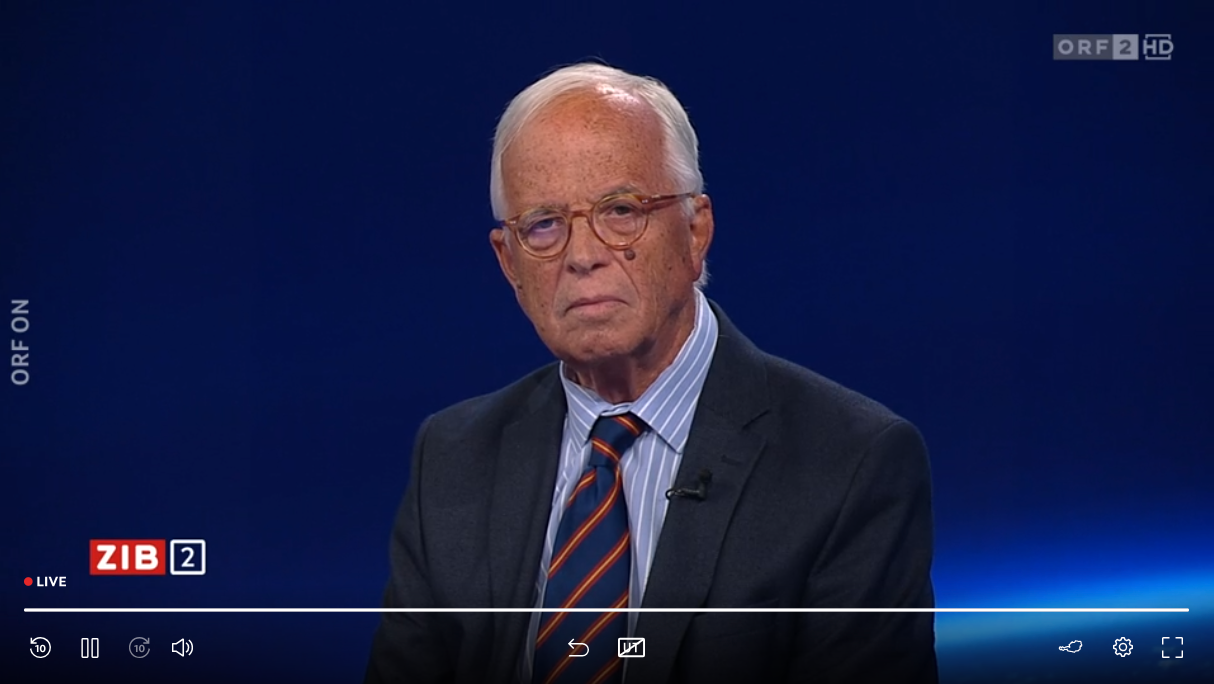 Ex-Minister Werner Fasslabend vom Ethikrat der ÖVP in der 