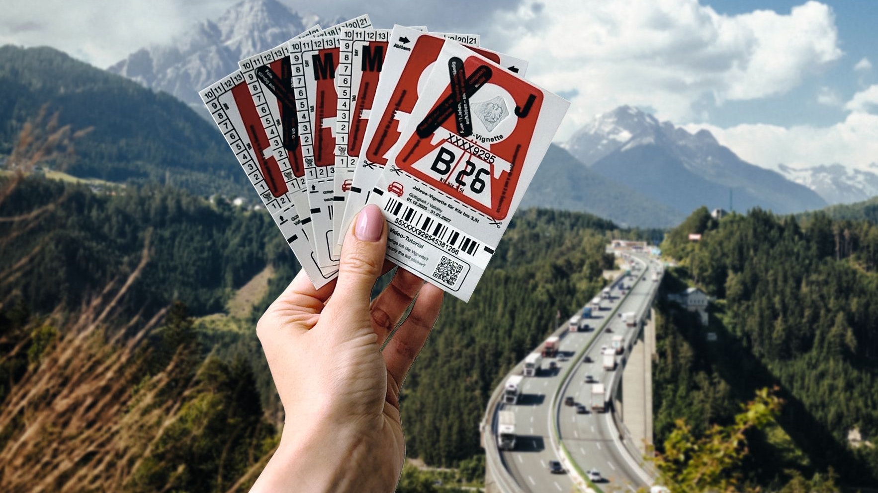 Die neue und auch letzte Farbe der Klebevignette 2026 ist "feuerrot". Schon 2027 gibt es sie nur noch digital.