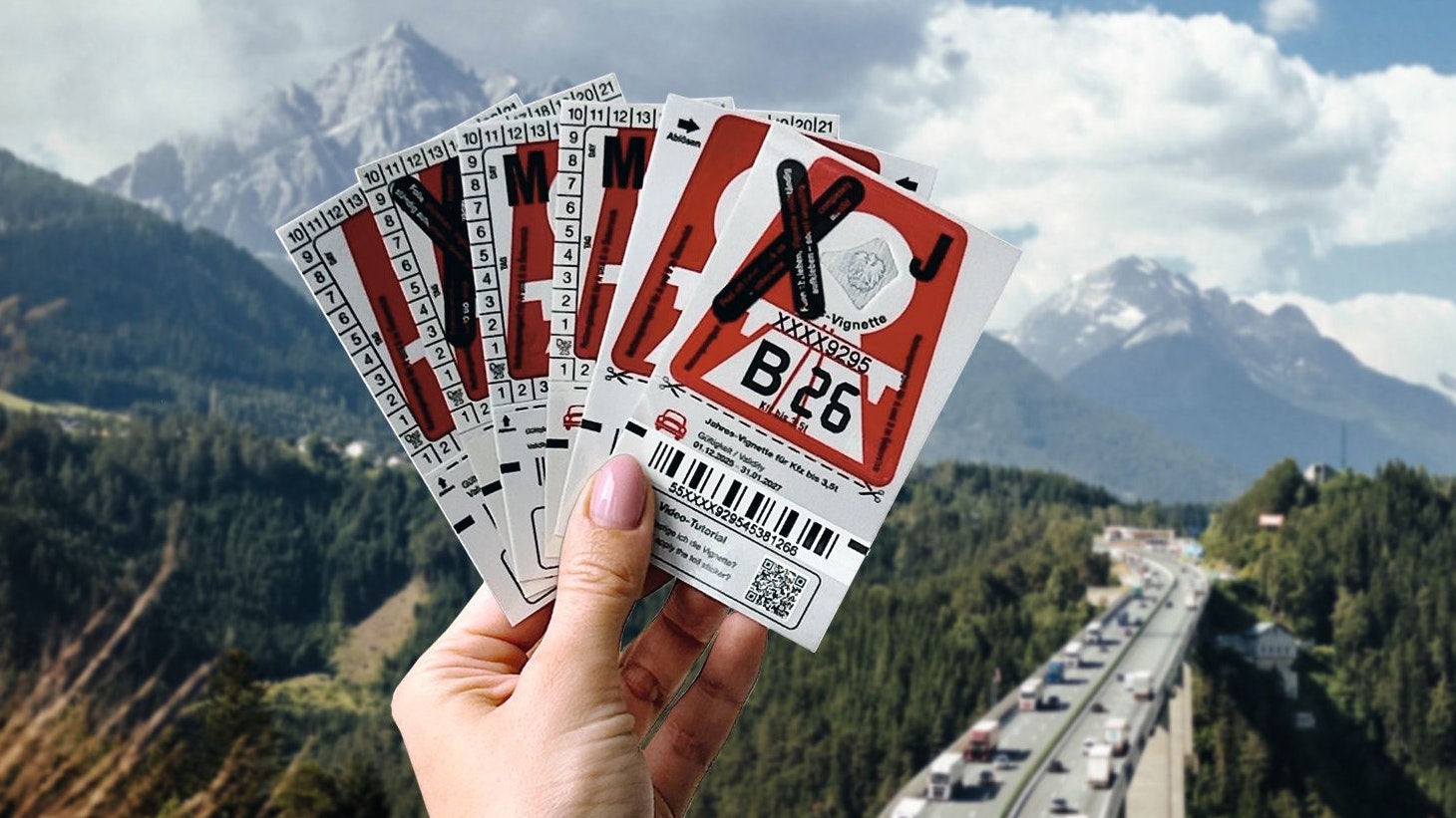 Die neue und auch letzte Farbe der Klebevignette 2026 ist "feuerrot". Schon 2027 gibt es sie nur noch digital.