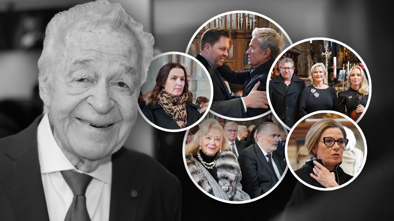 Etliche bekannte Namen verabschiedeten sich am 8. Oktober von Harald Serafin im Stephansdom.