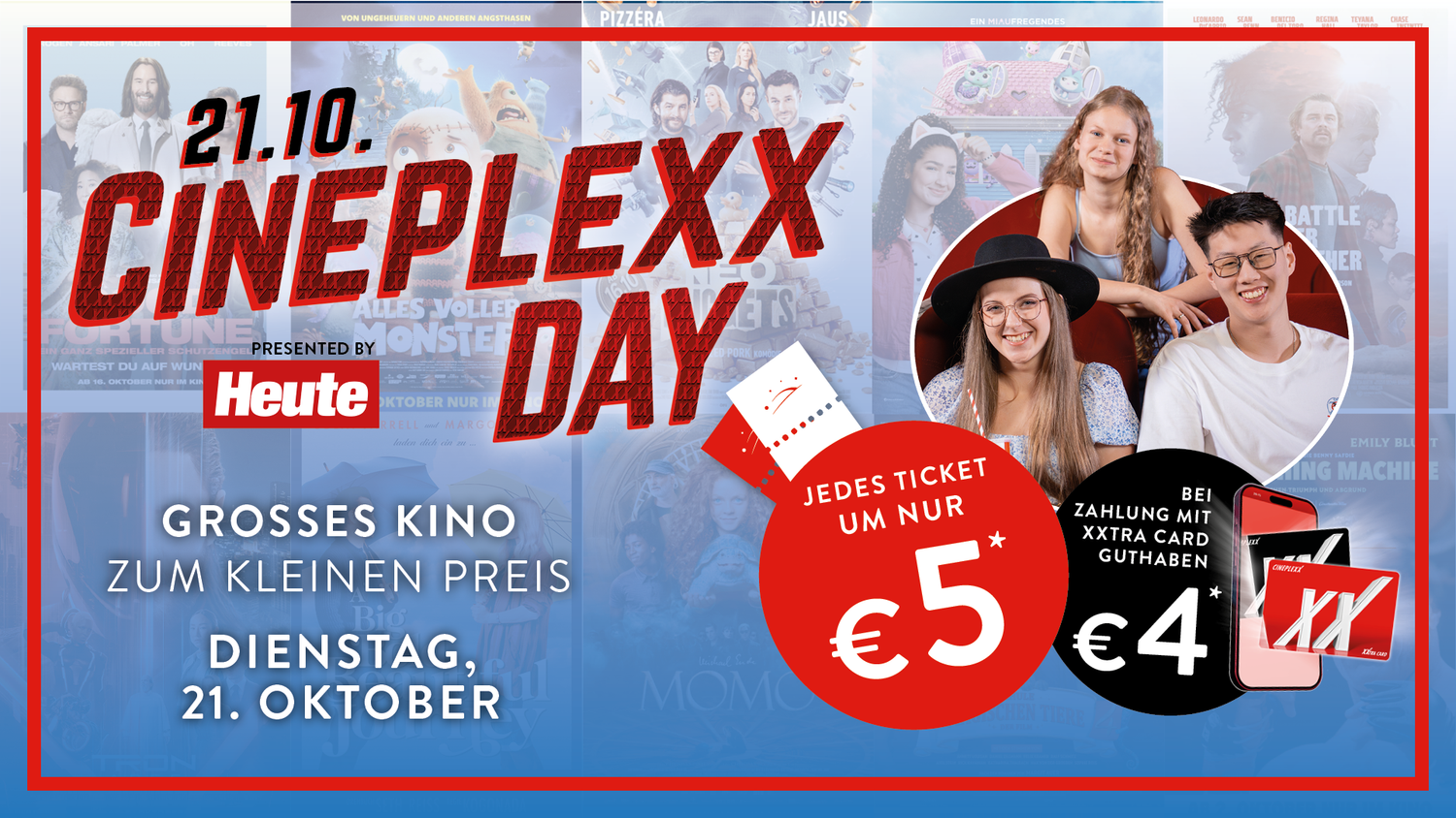 Heute.at - Am 21. Oktober ist Cineplexx Day!