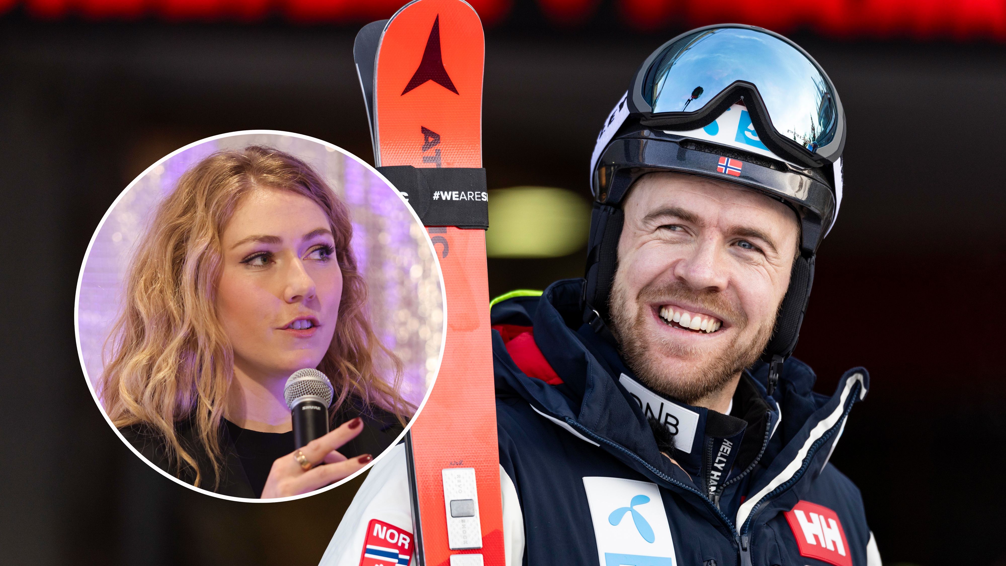 Aleksandar Aamodt Kilde und seine Verlobte, Ski-Queen Mikaela Shiffrin.