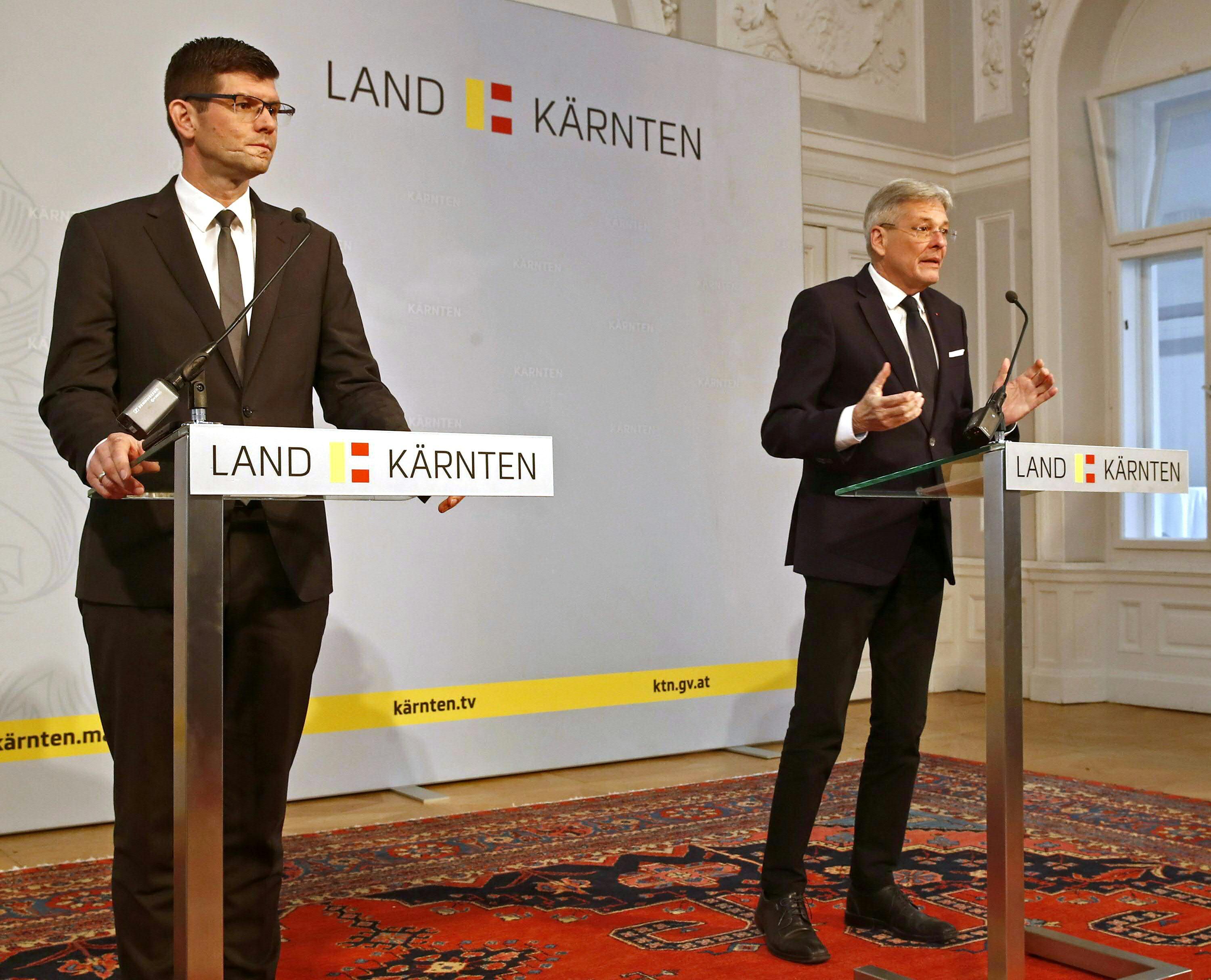 Personalreferenten Martin Gruber (ÖVP) und Peter Kaiser (SPÖ) wollen über die Kollektivverträge neu verhandeln.