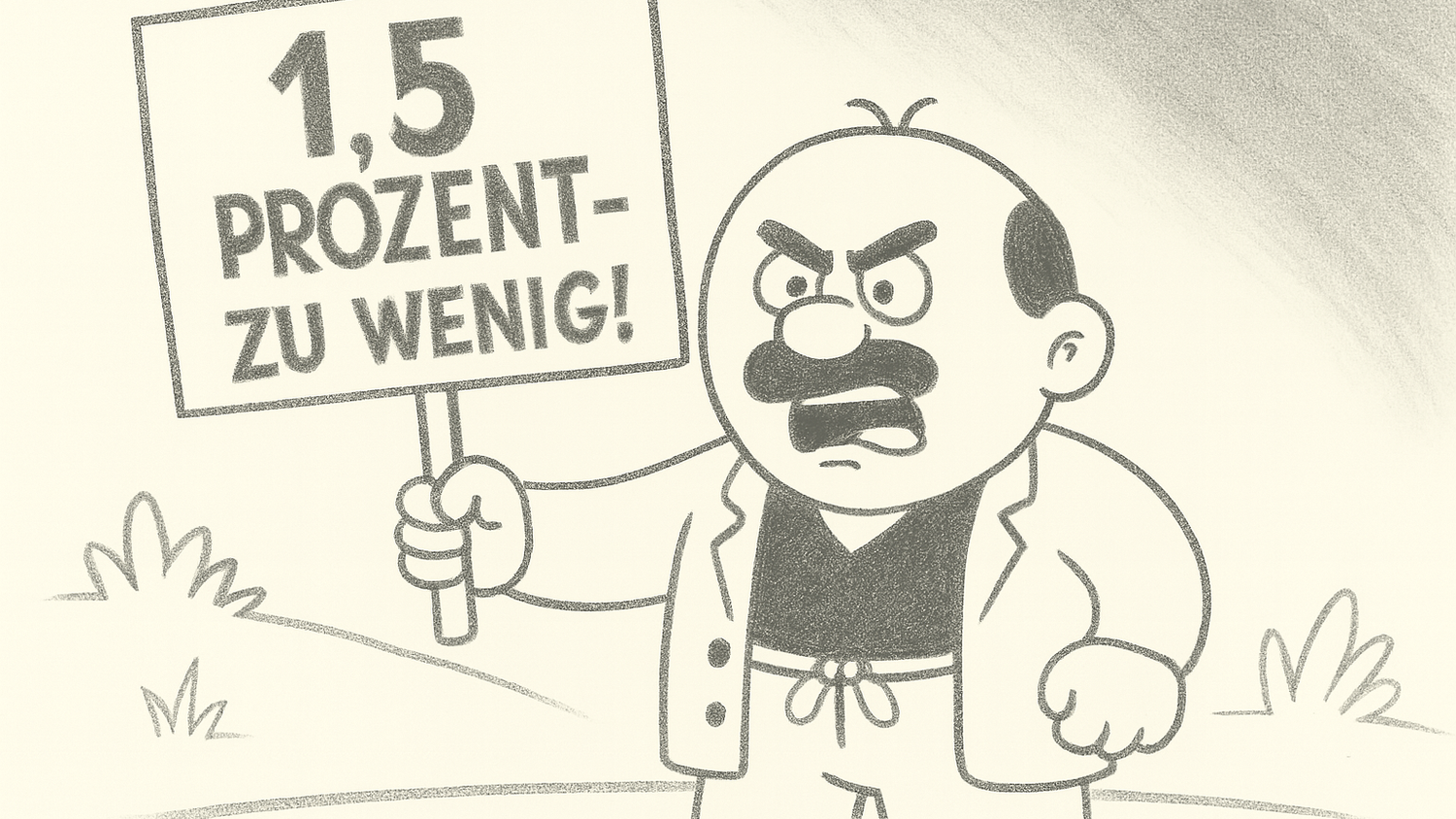 Komischer Kauz: Herlicek beschwert sich über den Beamtengehaltsabschluss.