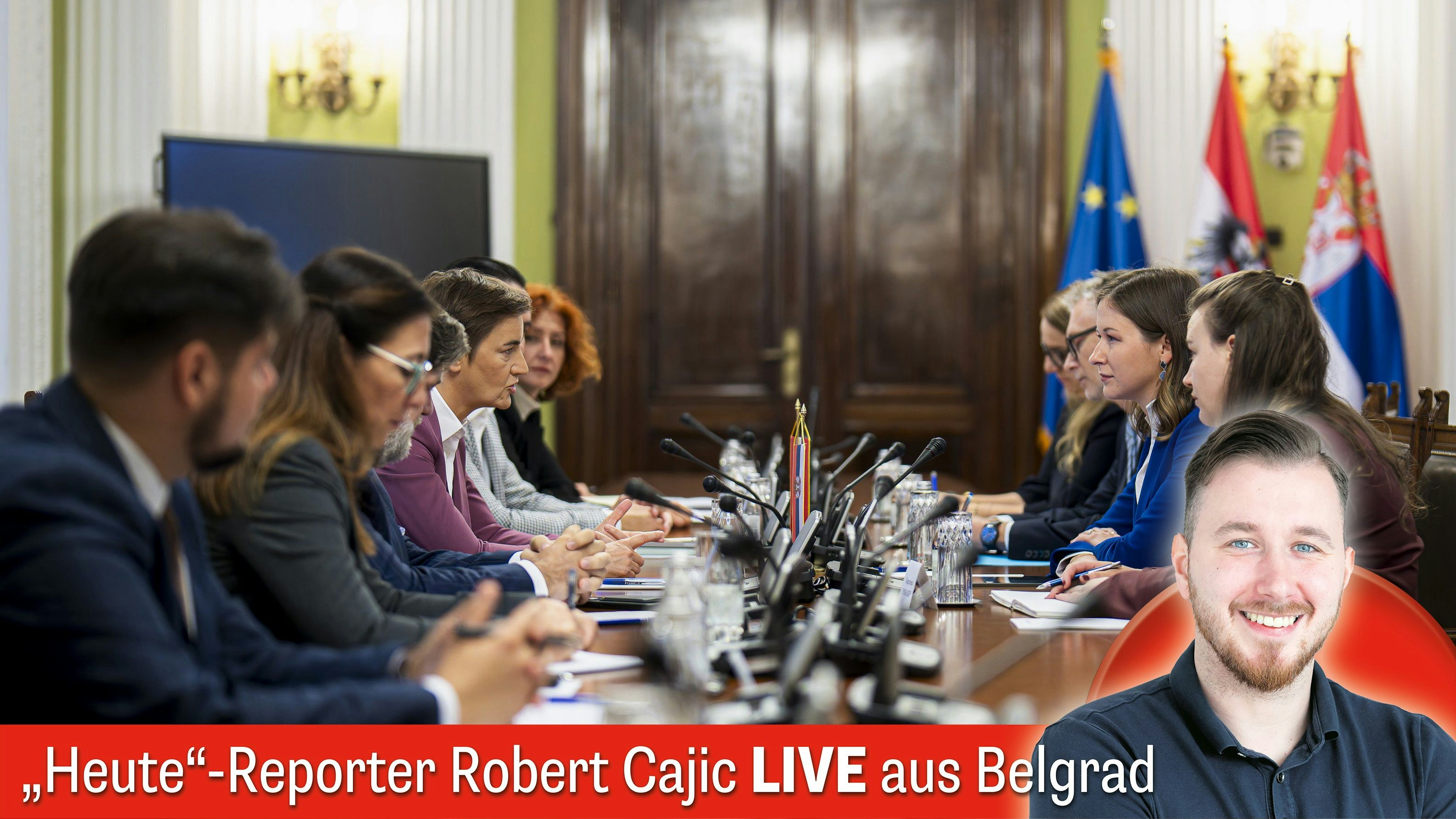 Heute.at - Plakolm stellt in Serbien klar: Kein finsterer Balkan