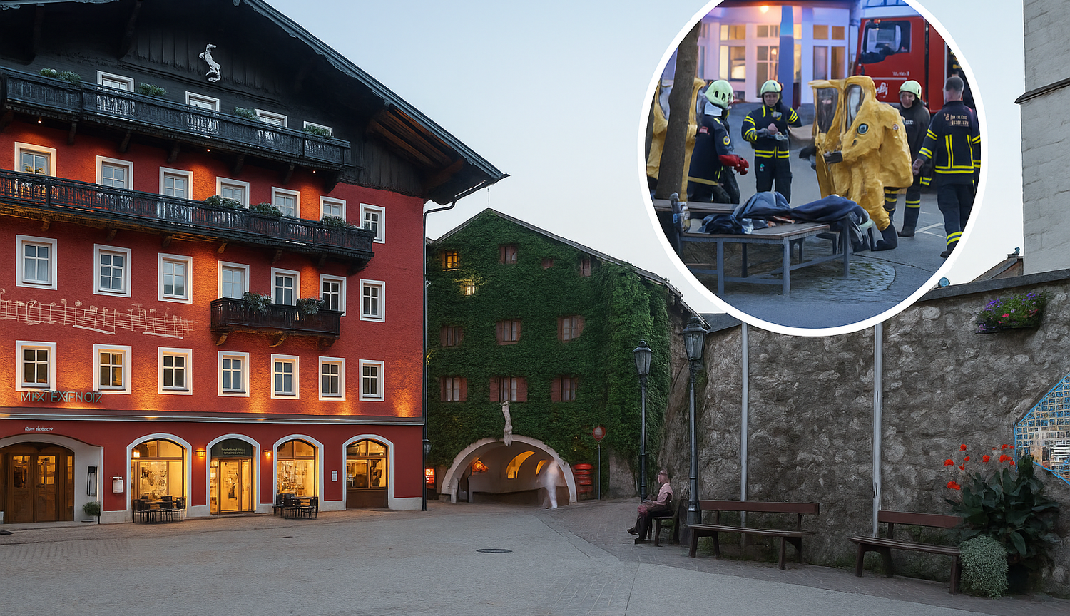 Heute.at - Alarm in Kult-Hotel – Großeinsatz der Feuerwehr