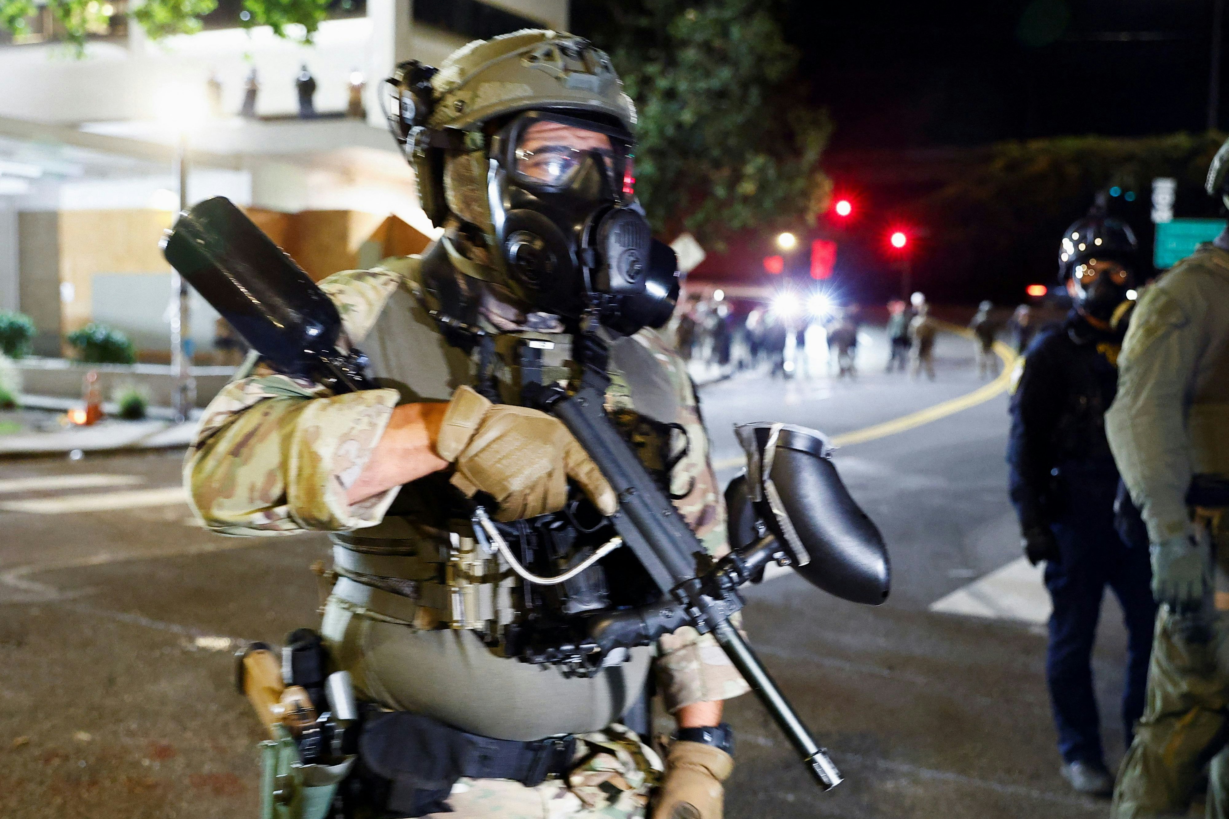 Setzt Trump wie hier in Portland, Oregon, oder in Chicago auch in New York die Nationalgarde ein?