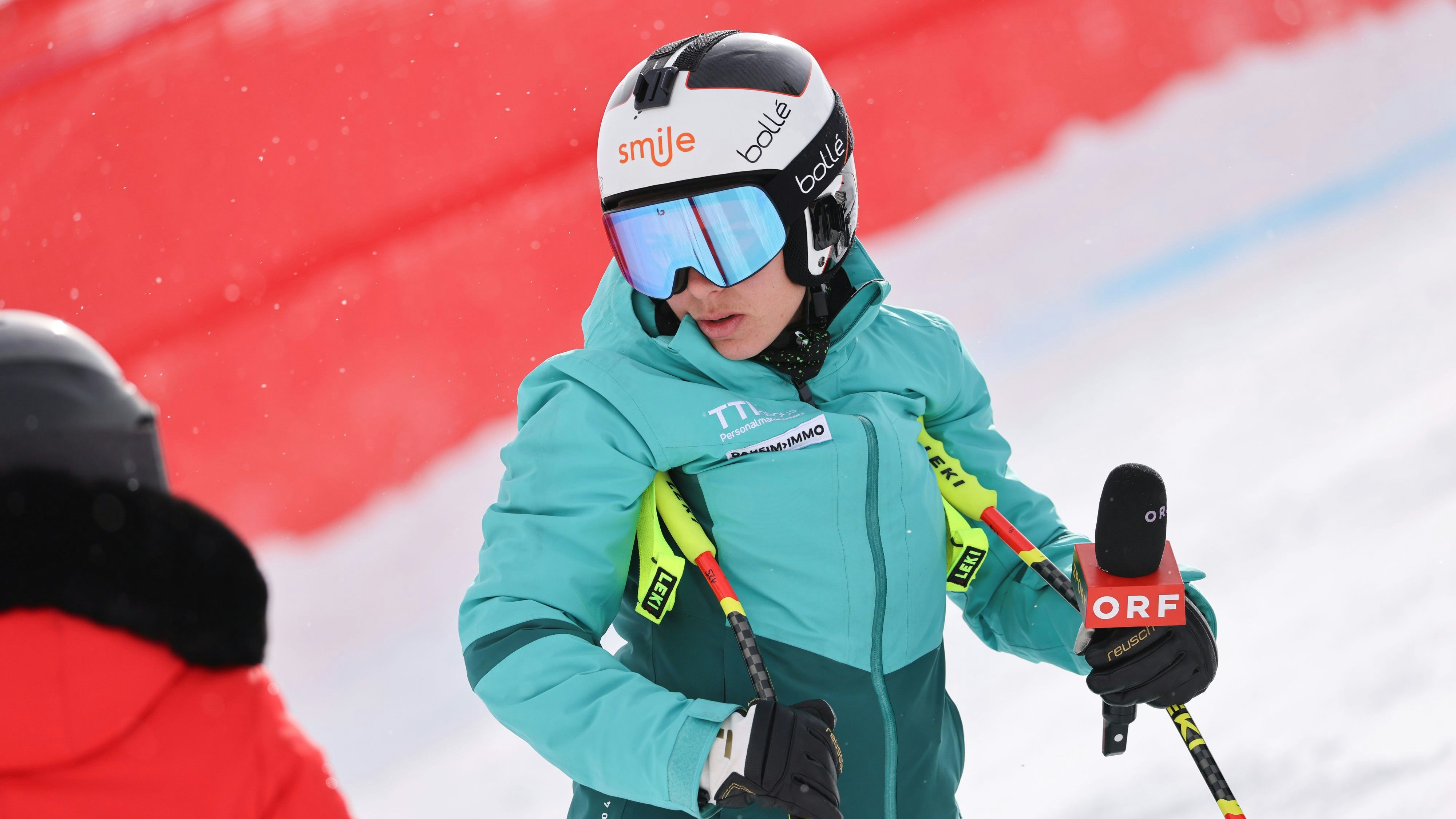 SUN VALLEY,IDAHO,USA,21.MAR.25 - ALPINE SKIING - FIS World Cup Final, downhill training. Image shows camera racer Nicole Schmidhofer (ORF). Photo: GEPA pictures/ Mathias Mandl
