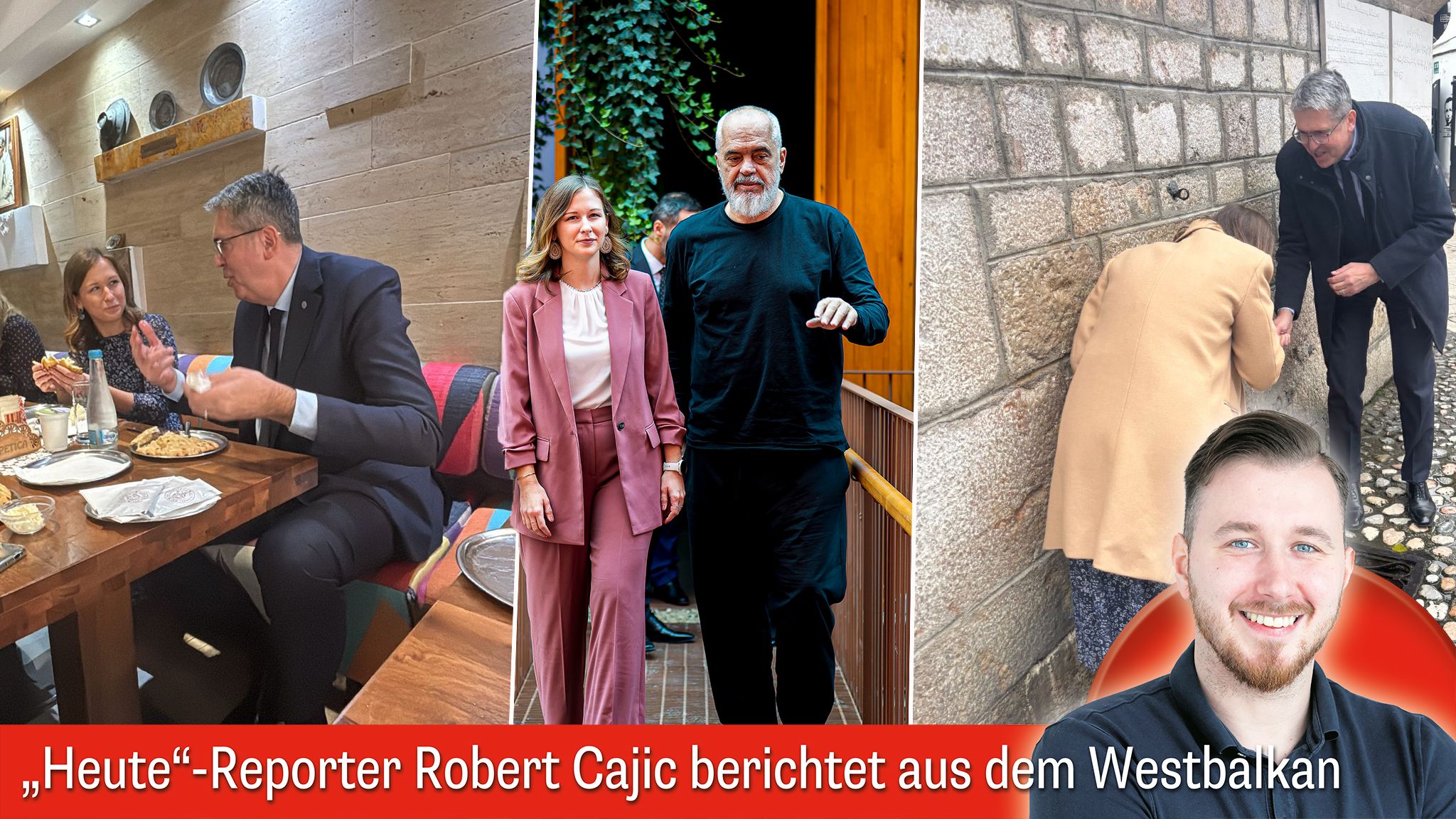 Neben wichtigen politischen Gesprächen gab es bei der Westbalkan-Reise Plakolms auch Lacher und herzergreifende Momente.