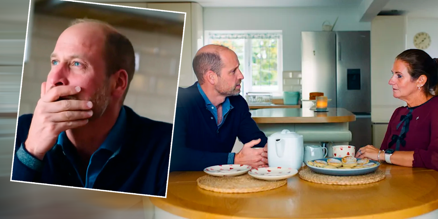 Prinz William kann seine Tränen nicht zurückhalten.