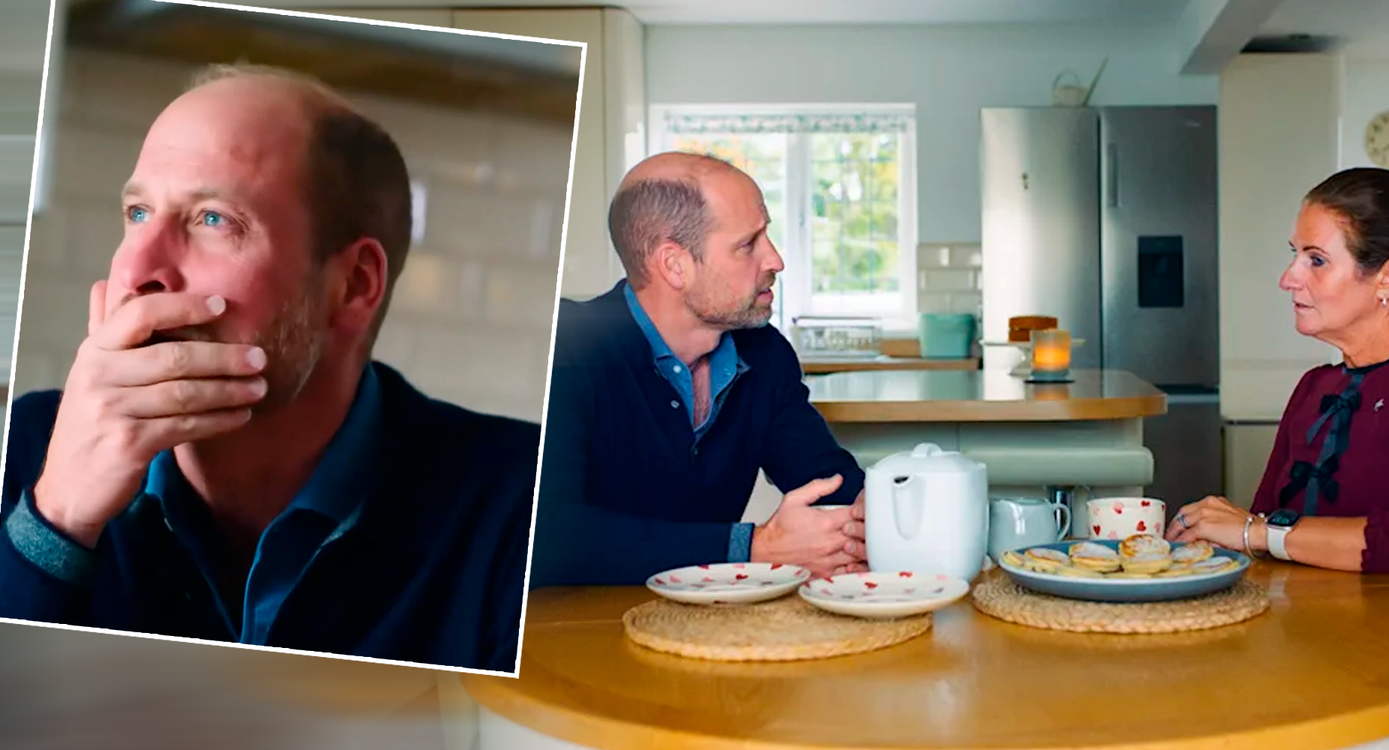 Prinz William kann seine Tränen nicht zurückhalten.