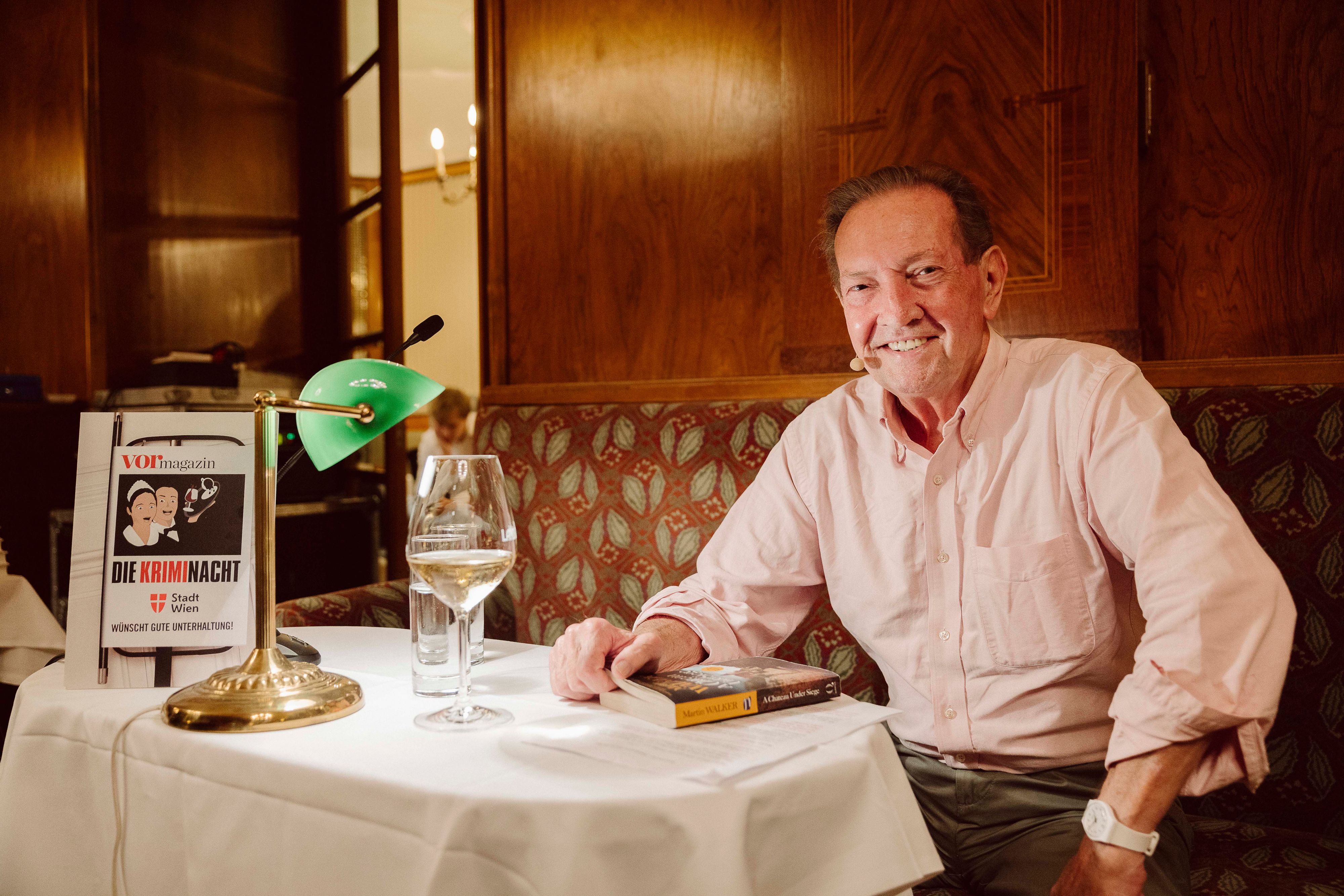 Martin Walker, schottischer Historiker, politischer Journalist und Schriftsteller, las bei der vergangenen Kriminacht in Wien.