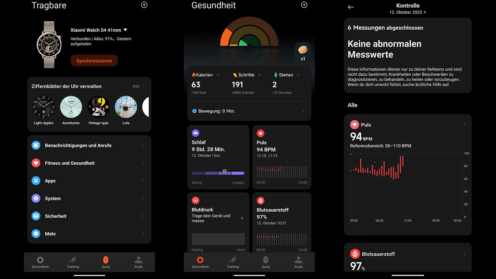 Die Xiaomi Watch S4 (41 mm) läuft mit dem neuen HyperOS 3.0 und ist eng mit der "Mi Fitness"-App verknüpft.