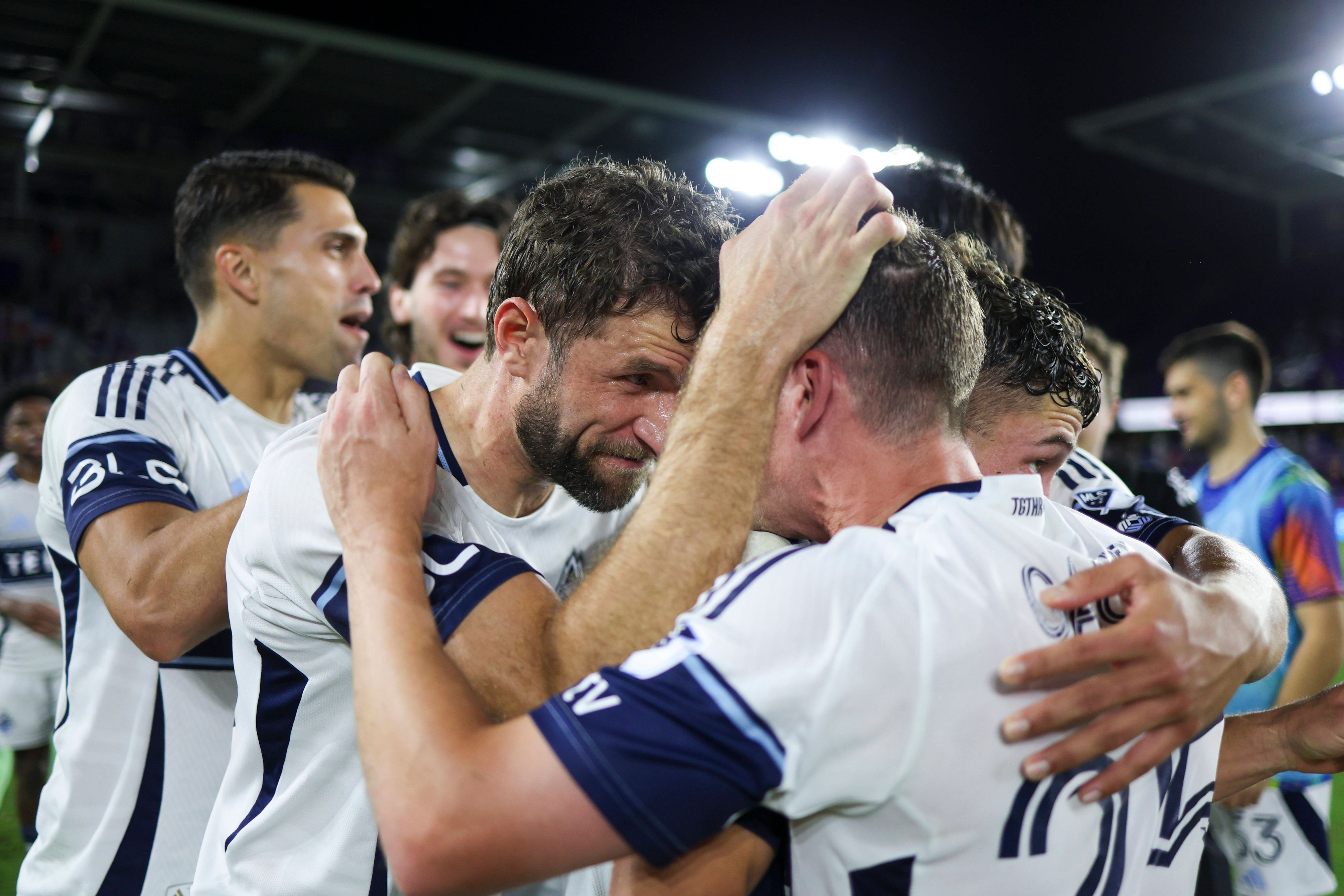 Thomas Müller war nach dem Spiel die Freude über den späten Siegtreffer deutlich anzumerken.