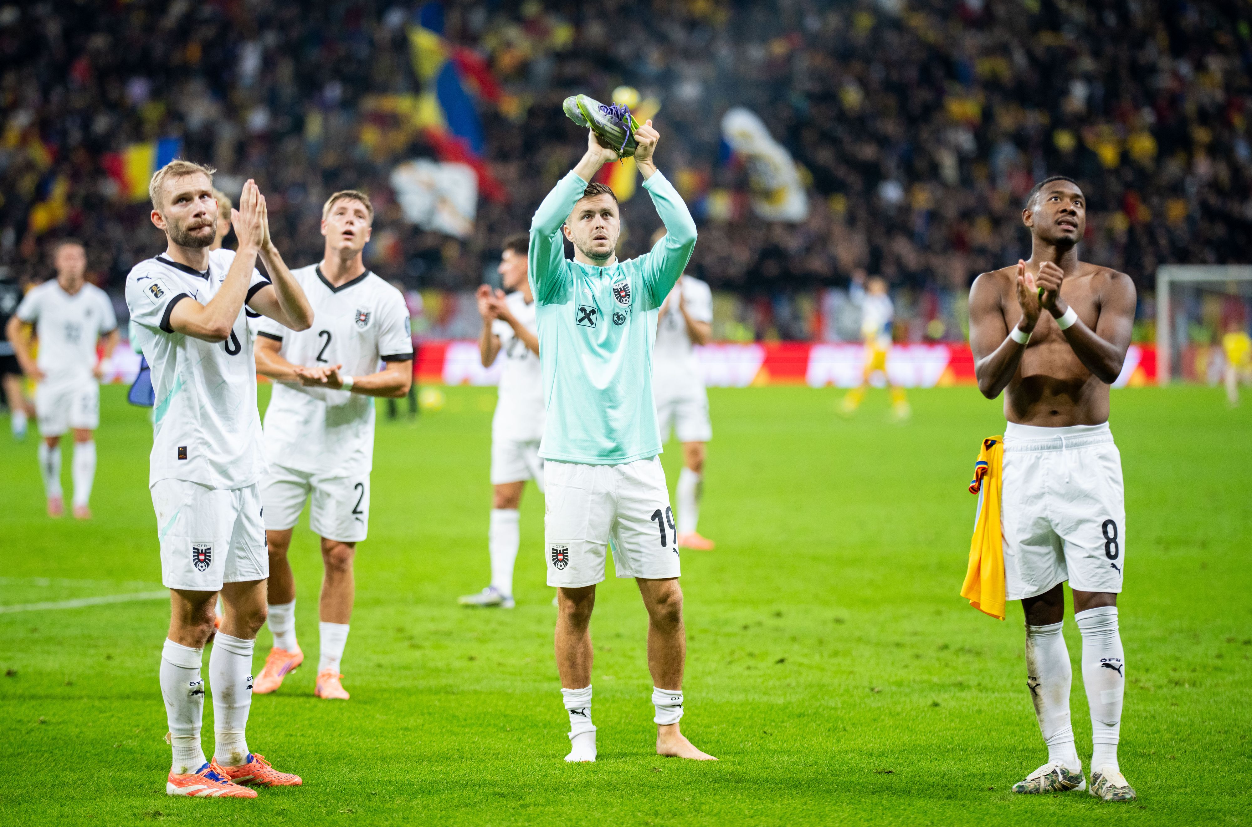 David Alaba (r.) ist nach der Niederlage enttäuscht.