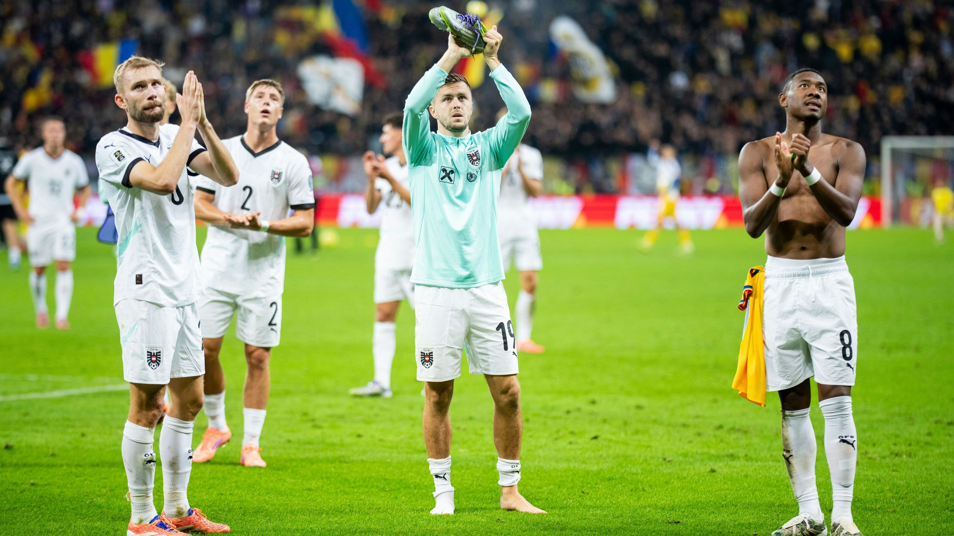 David Alaba (r.) ist nach der Niederlage enttäuscht.