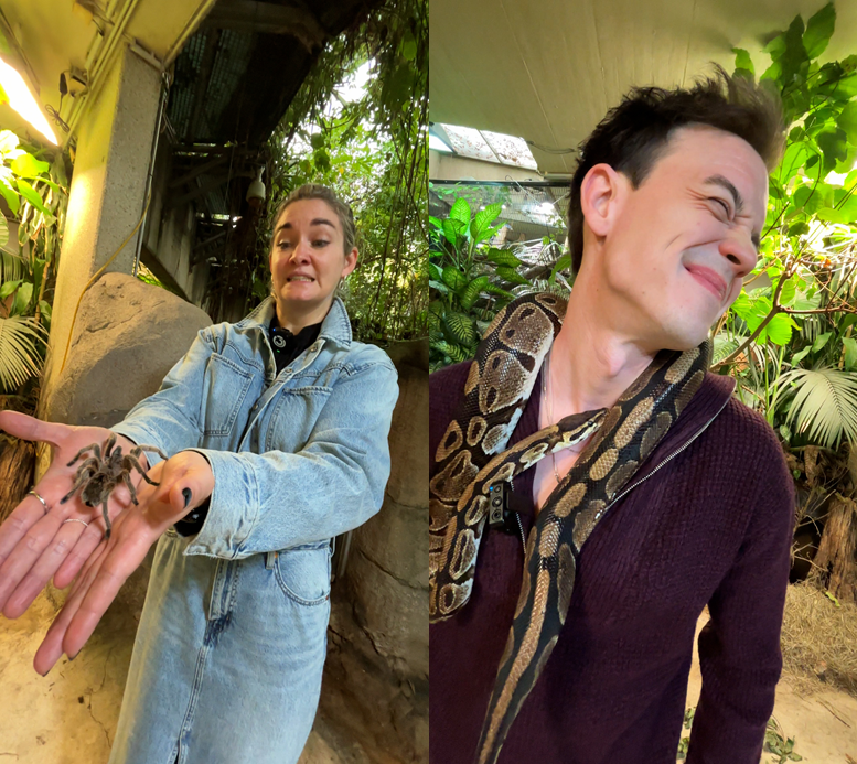 Gabi Hiller und Philipp Hansa stellten sich der Ö3-Wecker-Halloween-Challenge.