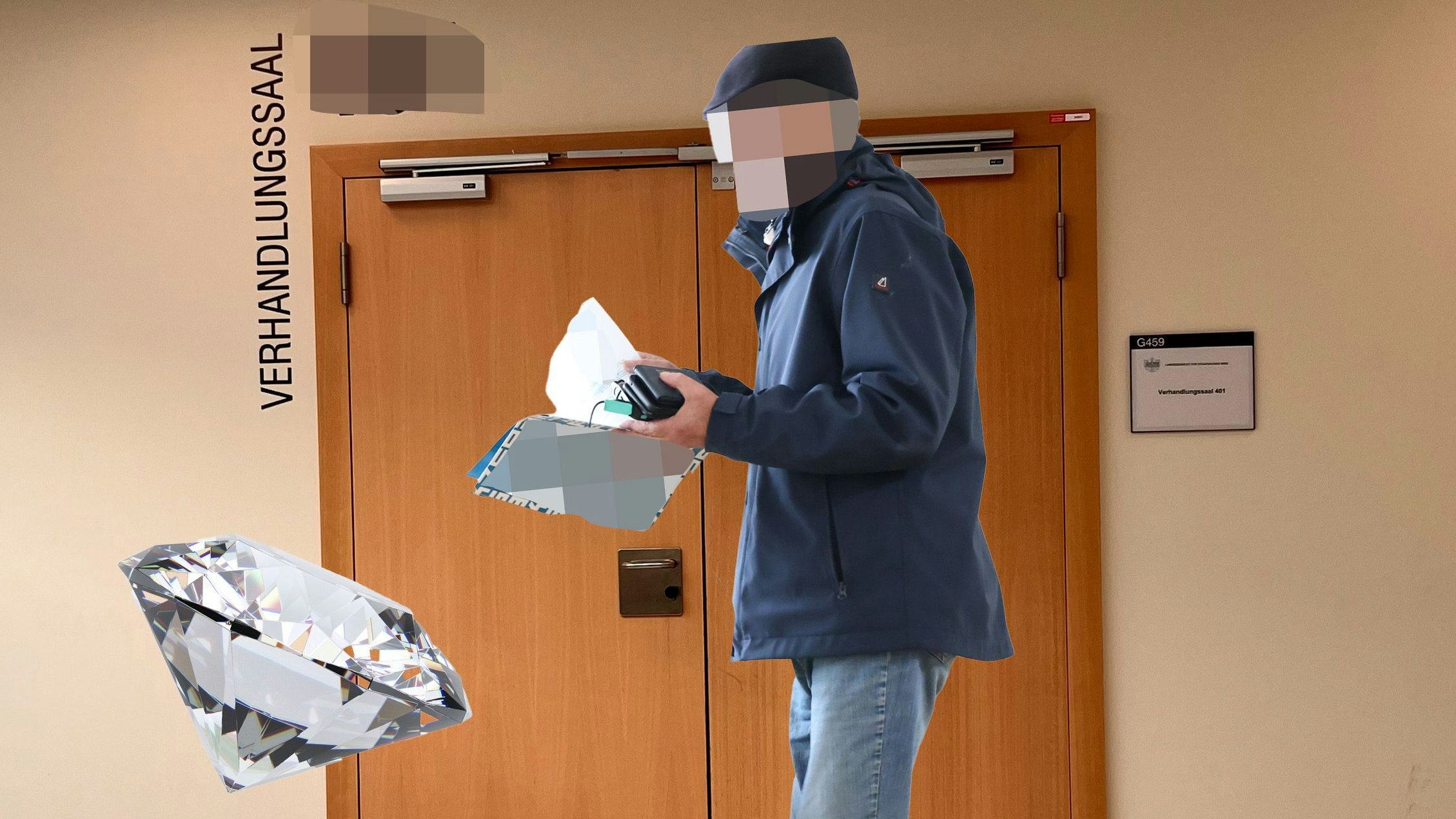 Heute.at - Diamant-Schwindel: Angeklagter feiert lieber in Israel