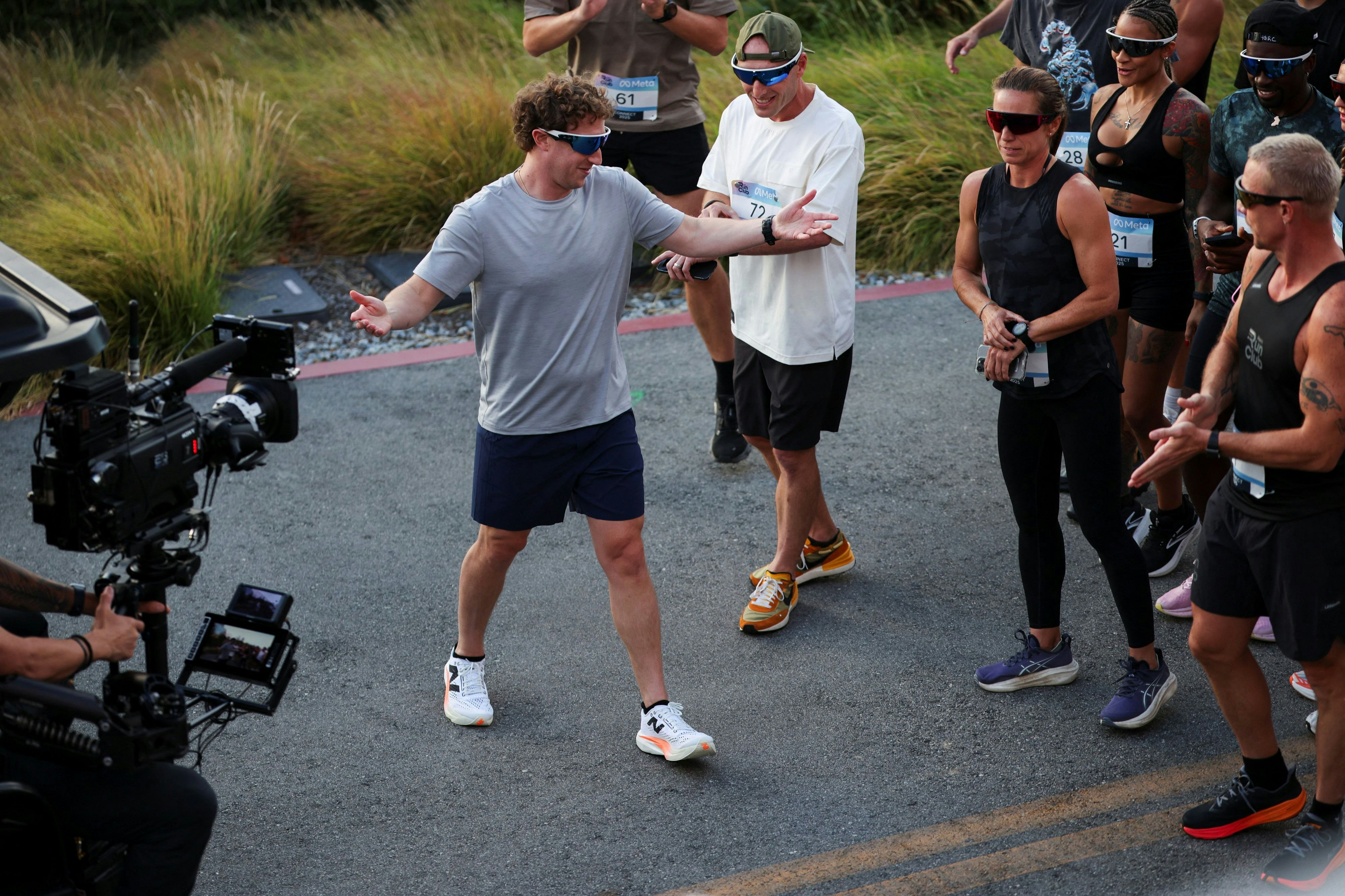 Meta CEO Mark Zuckerberg bei der Präsentation seiner neuen Smart Glasses