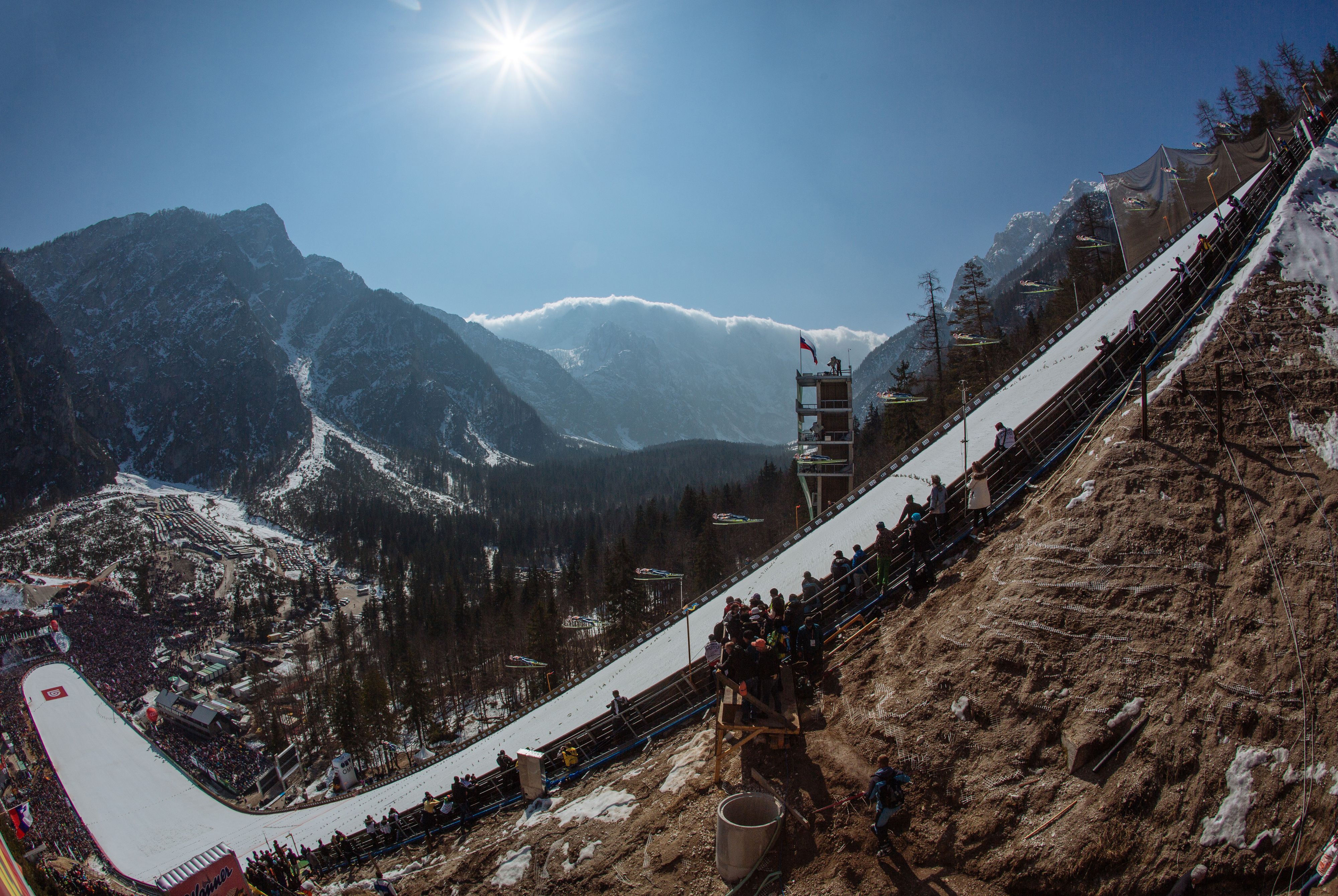 Die Megaschanze in Planica wird umgebaut.