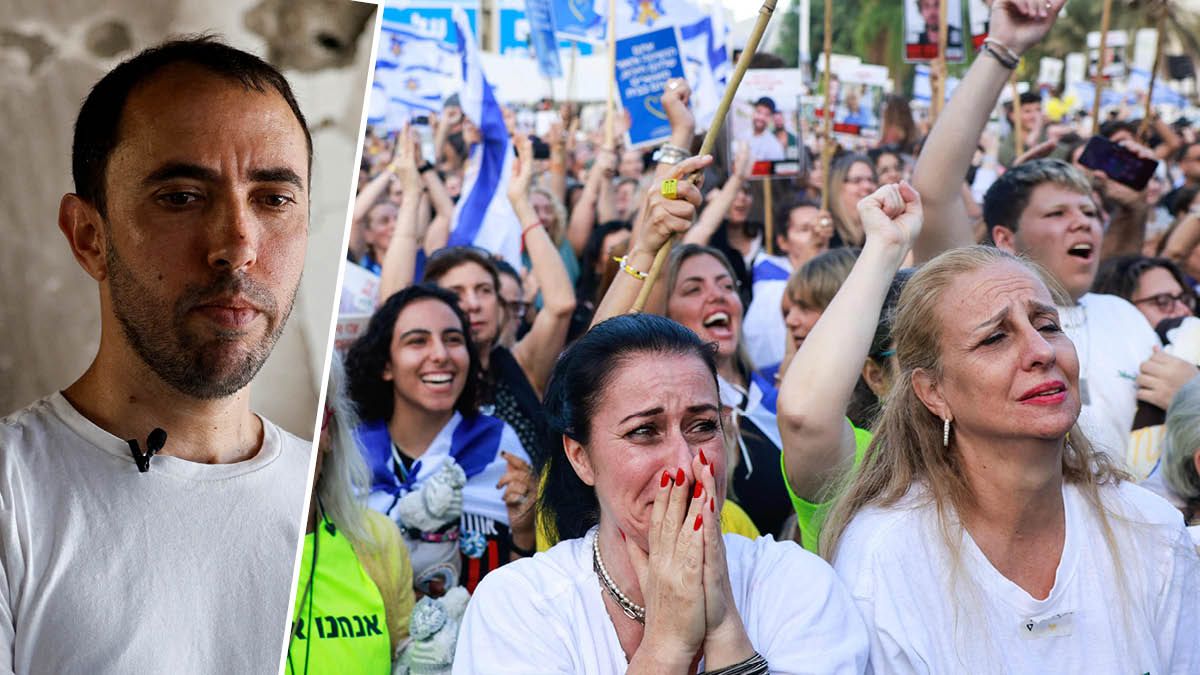 Tal Shoham (links), ehemalige Geisel aus Österreich beschreibt die Rückkehr.