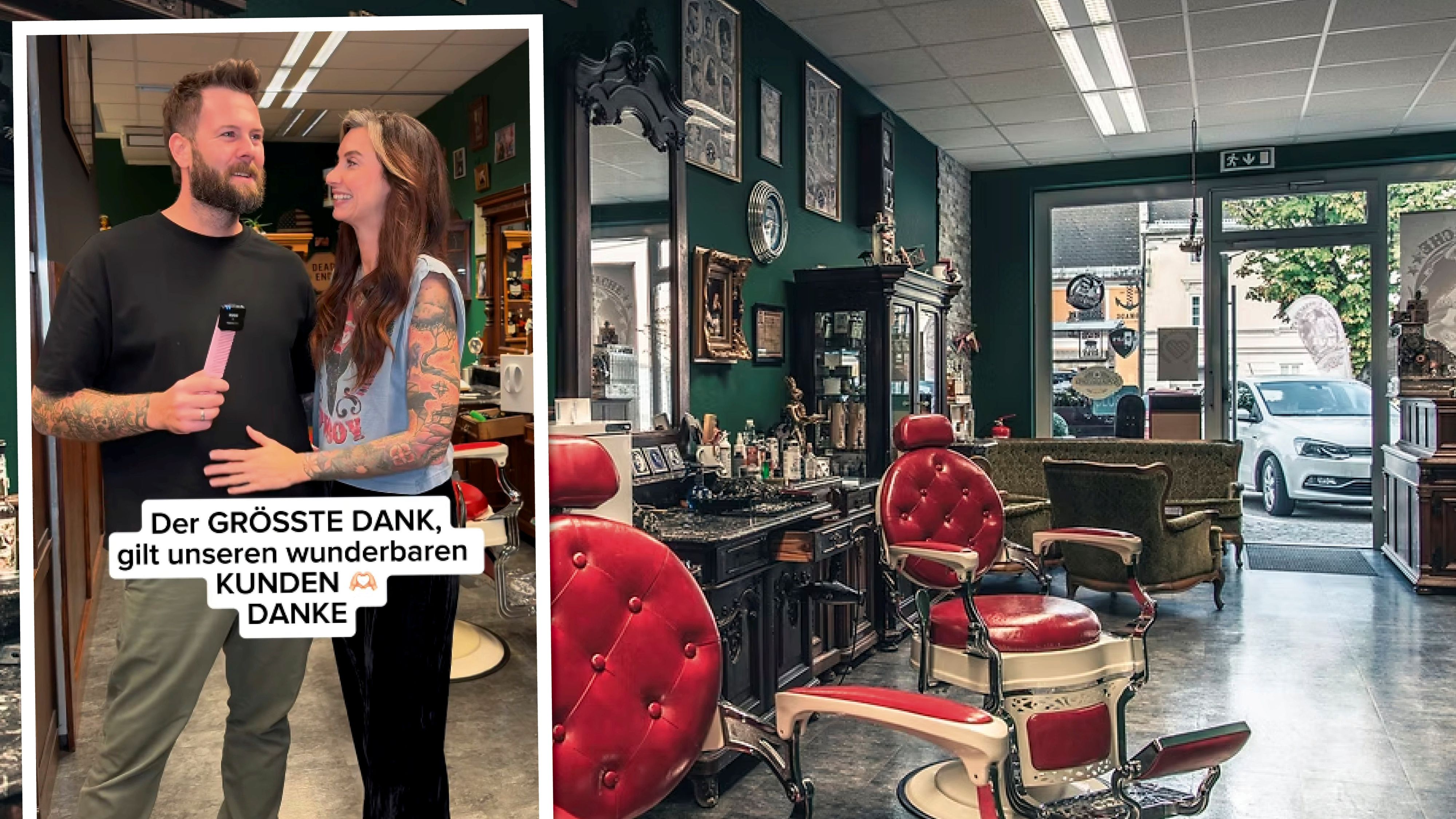 Werfen das Handtuch: Andi und Sarah vom Barbershop Kopfsache.