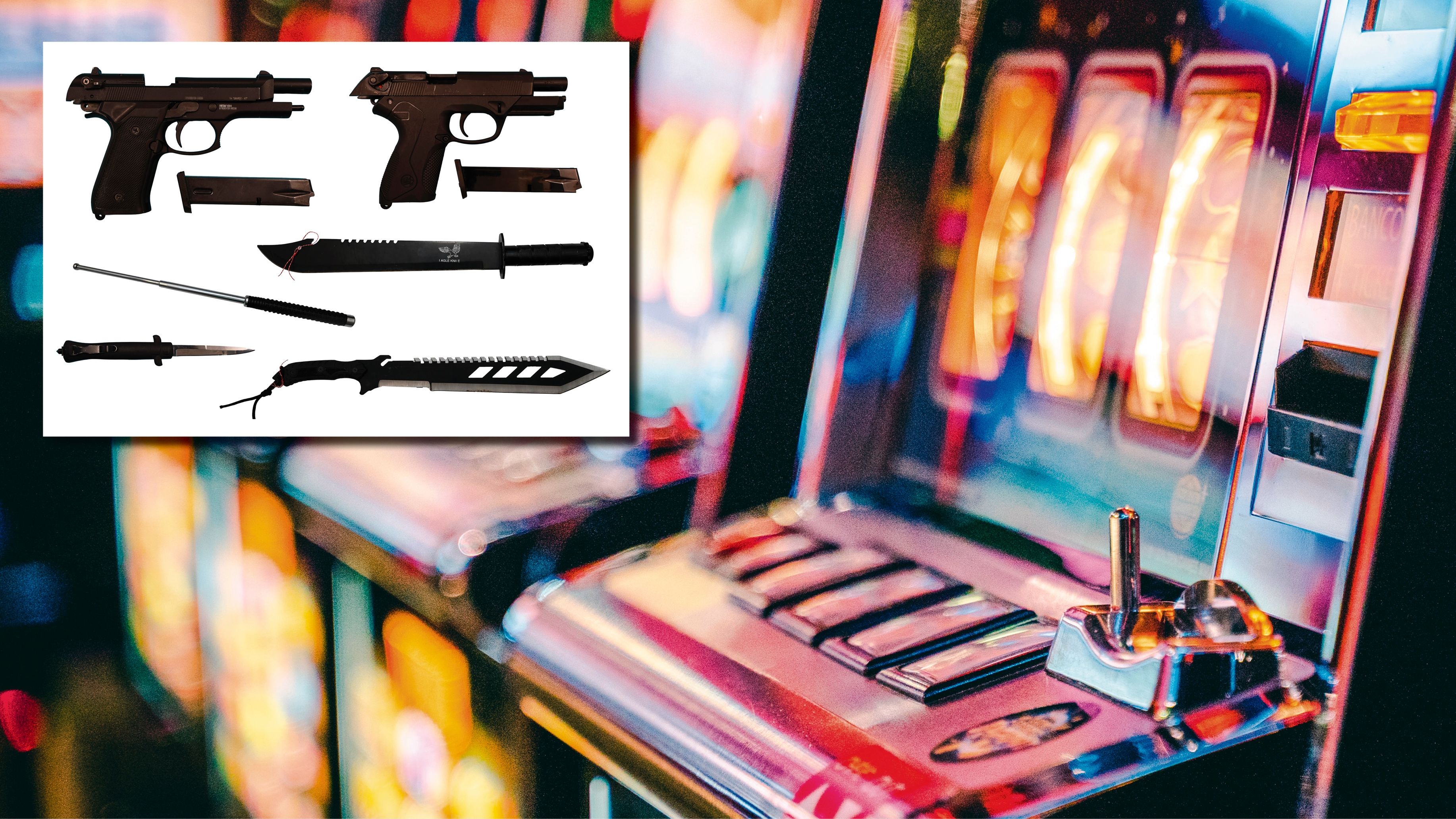 Räuber überfielen Spielcasino mit Waffen