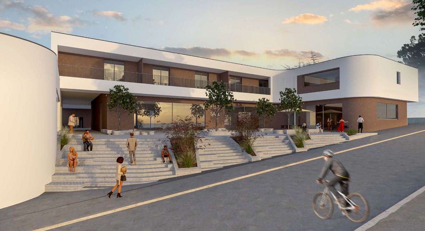 Visualisierung: So soll das neue Gemeindezentrum in Sigmundsherberg aussehen