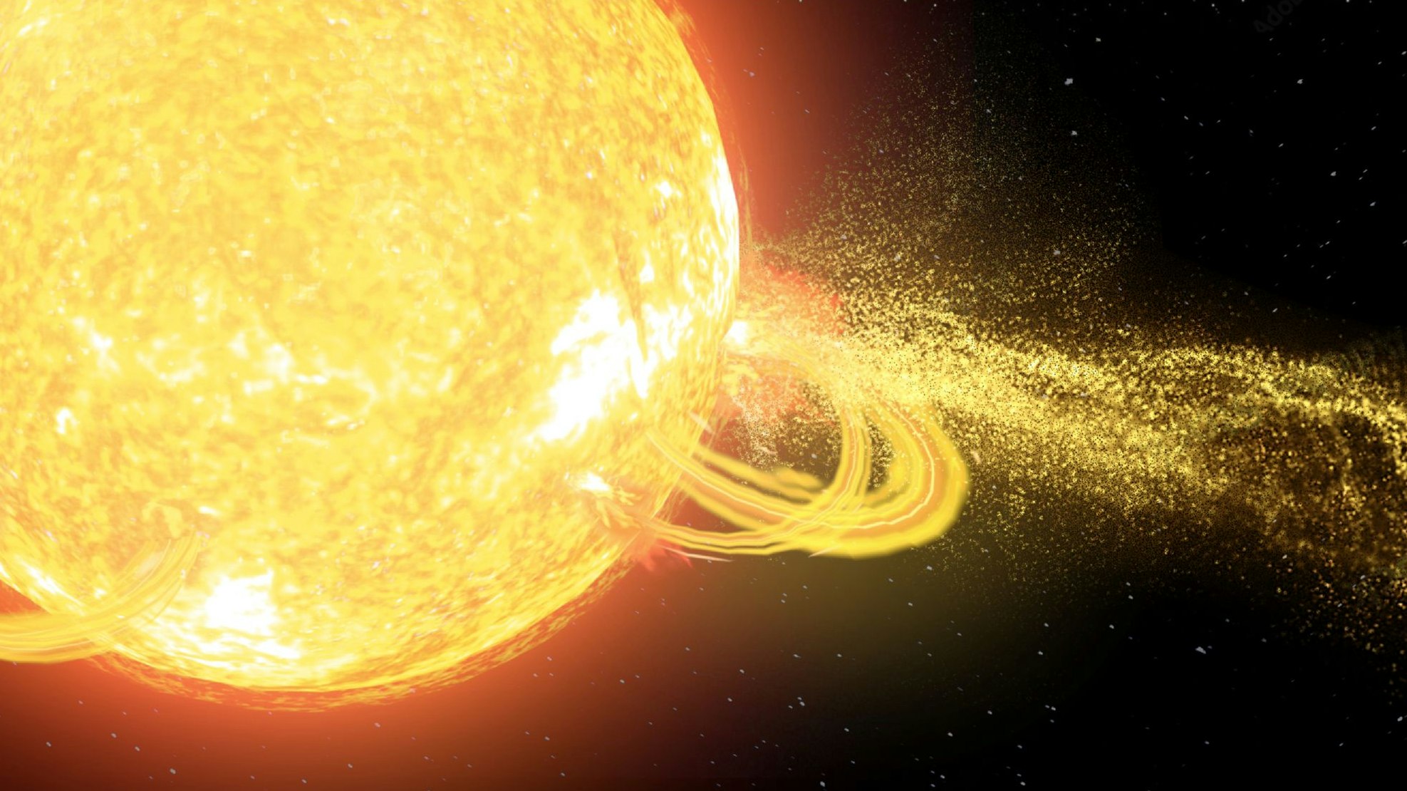 Ein "Weltraum-Tornado" macht sich auf, um im Sonnensystem für Unruhe zu sorgen.