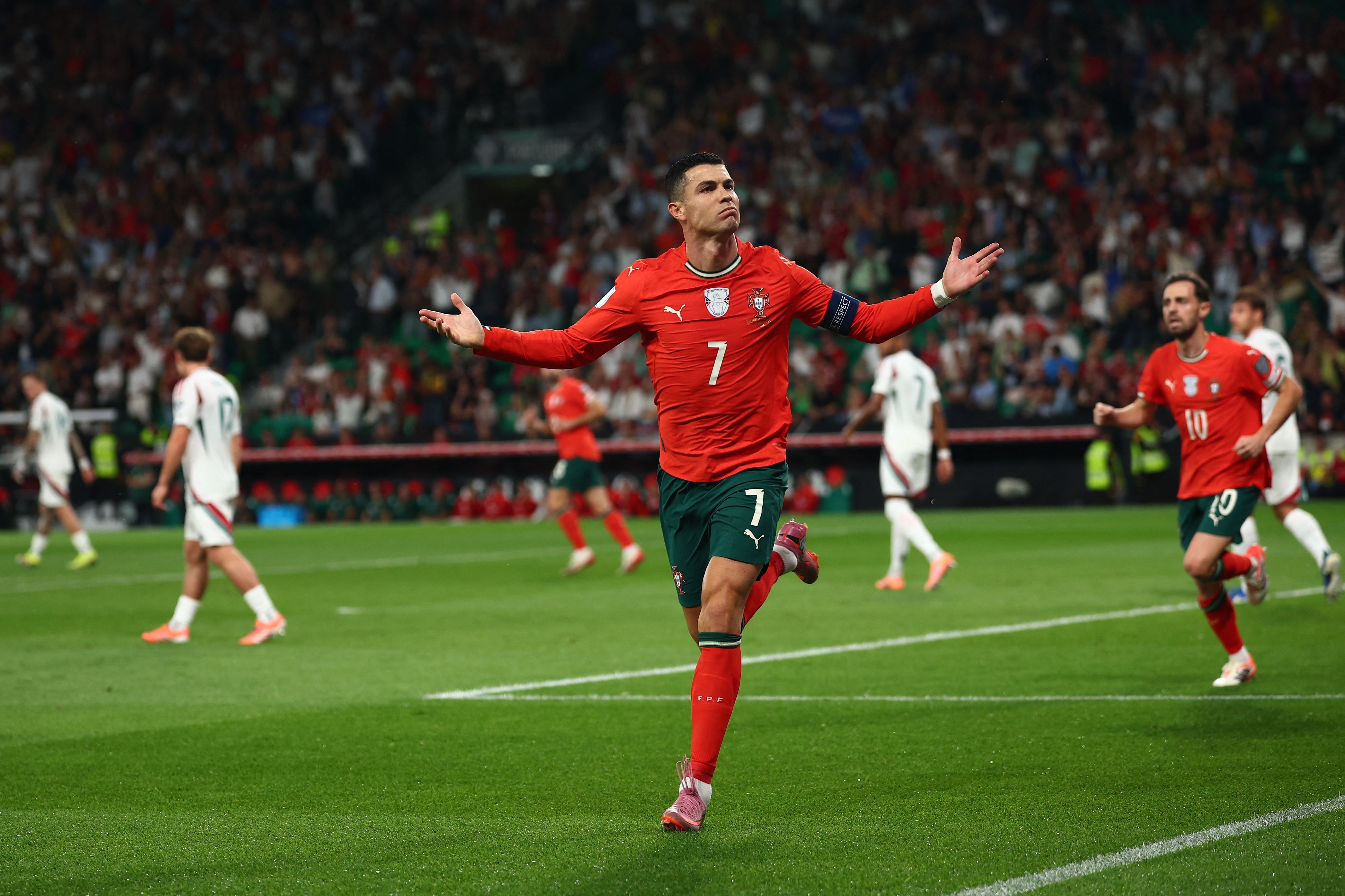 Portugals Fußball-Gigant Cristiano Ronaldo. 