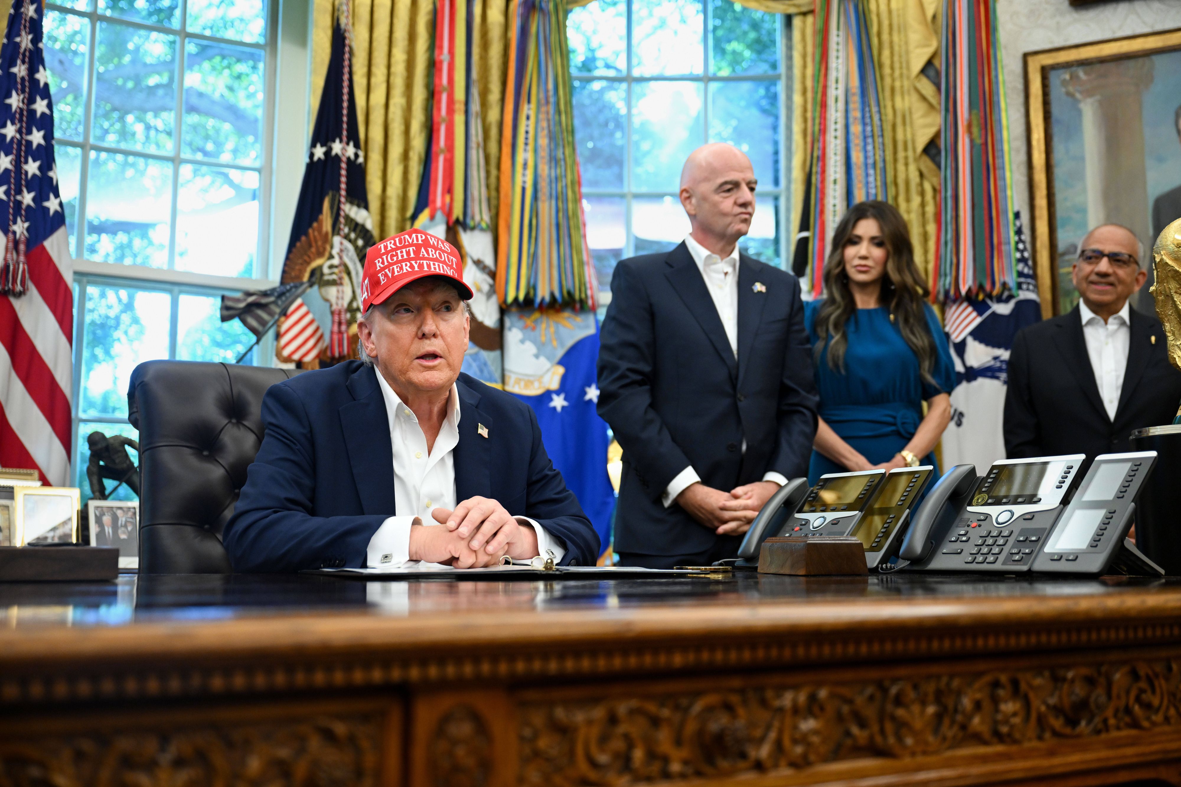 US-Präsident Donald Trump und FIFA-Boss Gianni Infantino. 