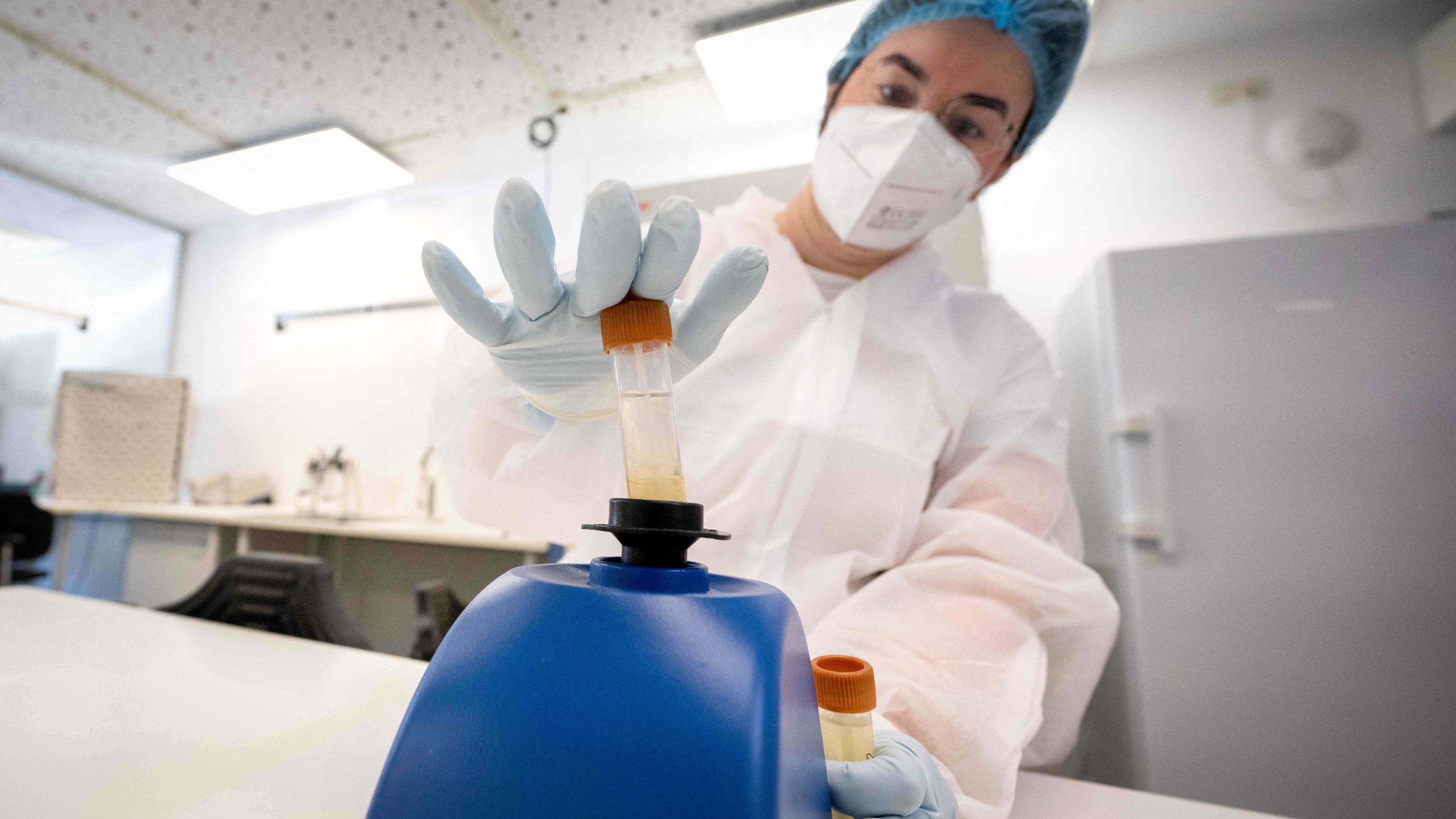 Die Wissenschaftlerin Anna Mutti untersucht rund 100 Honigproben pro Monat im Sinsoma-Labor in Völs, Tirol.