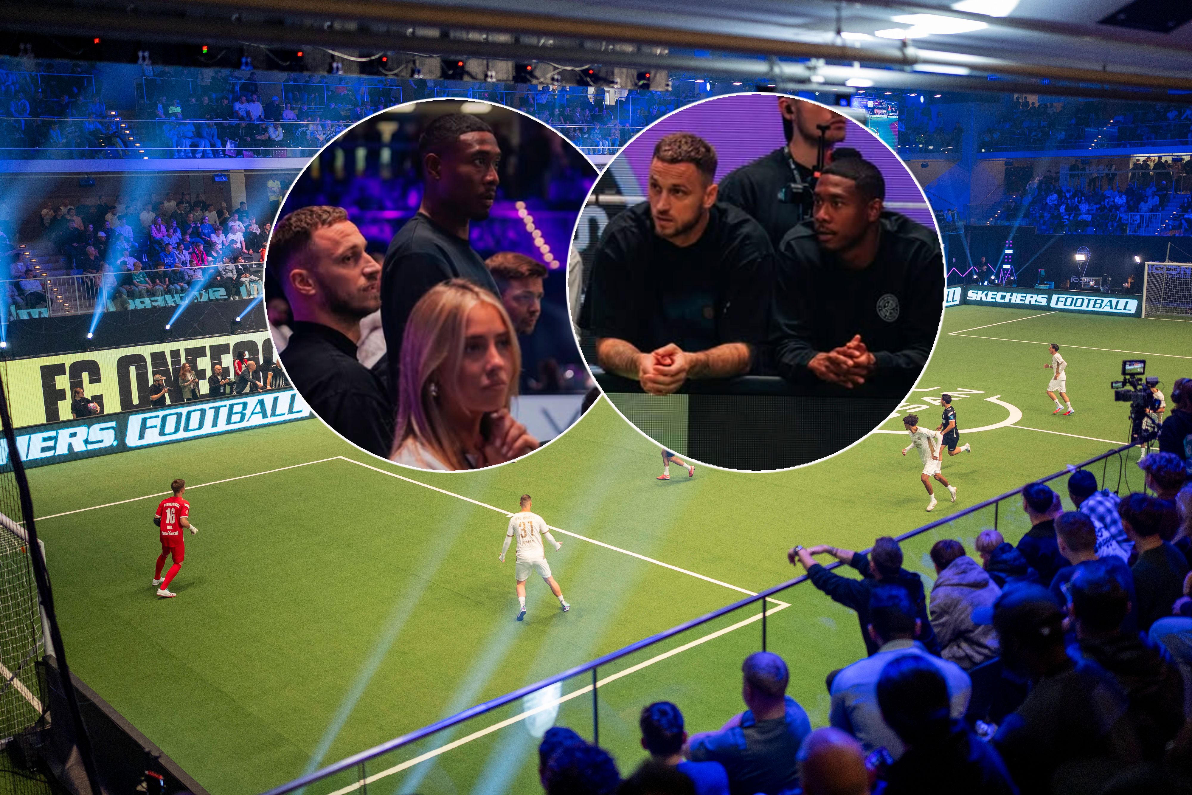 Marko Arnautovic (l.) drückte dem Team von David Alaba die Daumen.