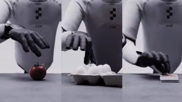 Die Sensoren erkennen bereits ein Gewicht von drei Gramm. Deshalb kann der Roboter auch sorgfältig zupacken.