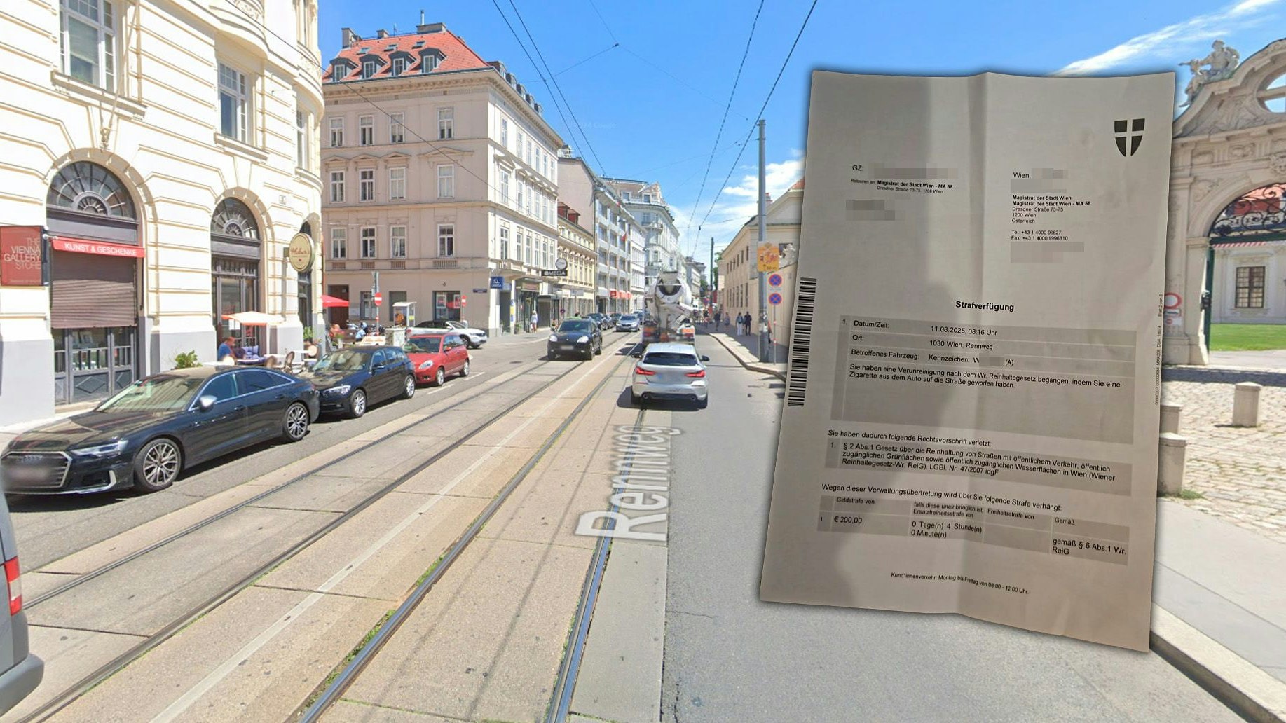 Heute.at - Tschick aus Auto! Wiener kassiert horrende Strafe