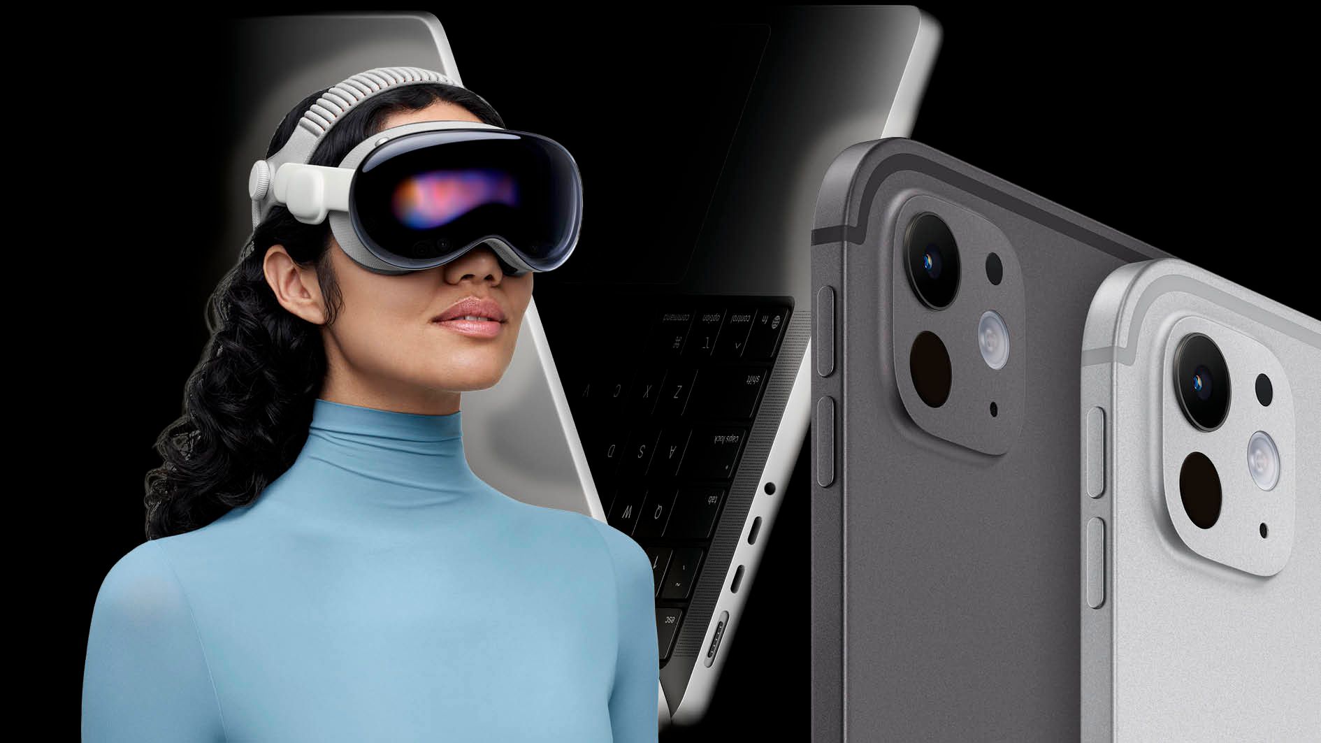 Sind offiziell: Vision Pro 2.0, MacBook Pro mit 14 Zoll sowie iPad Pro mit 11- bzw. 13-Zoll-Display.