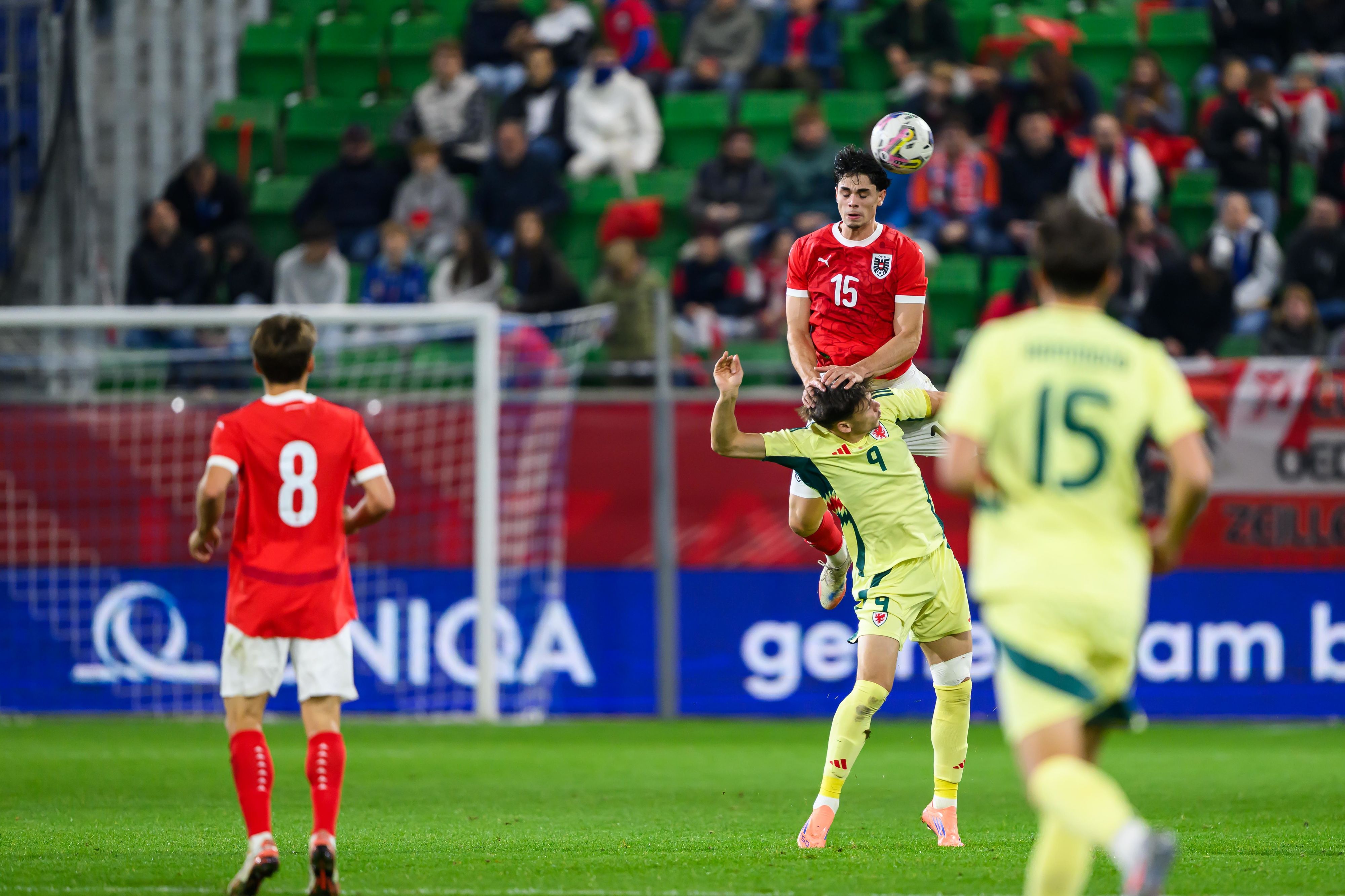 Jakob Schöller beim U21-Teamspiel gegen Wales.