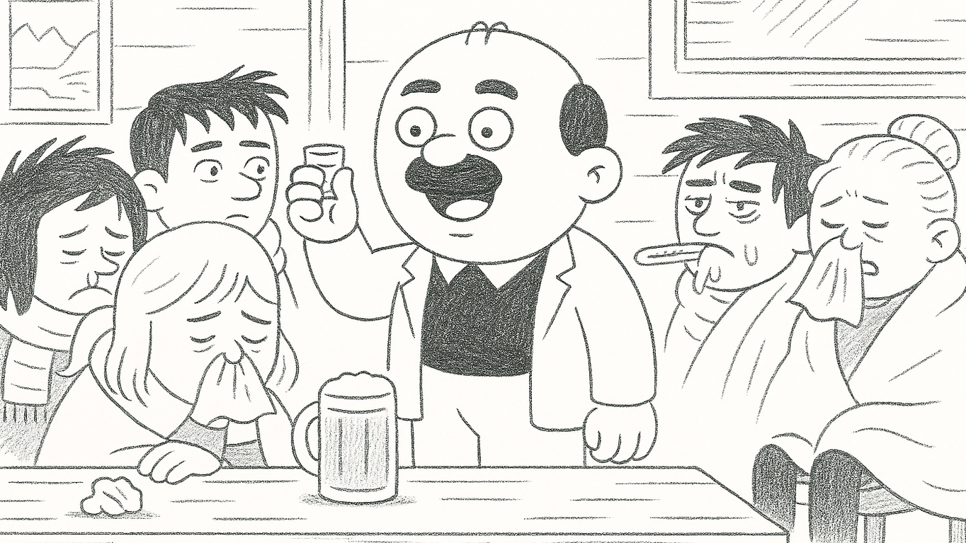 Komischer Kauz: Wie hält sich Herlicek trotz Grippewelle gesund?