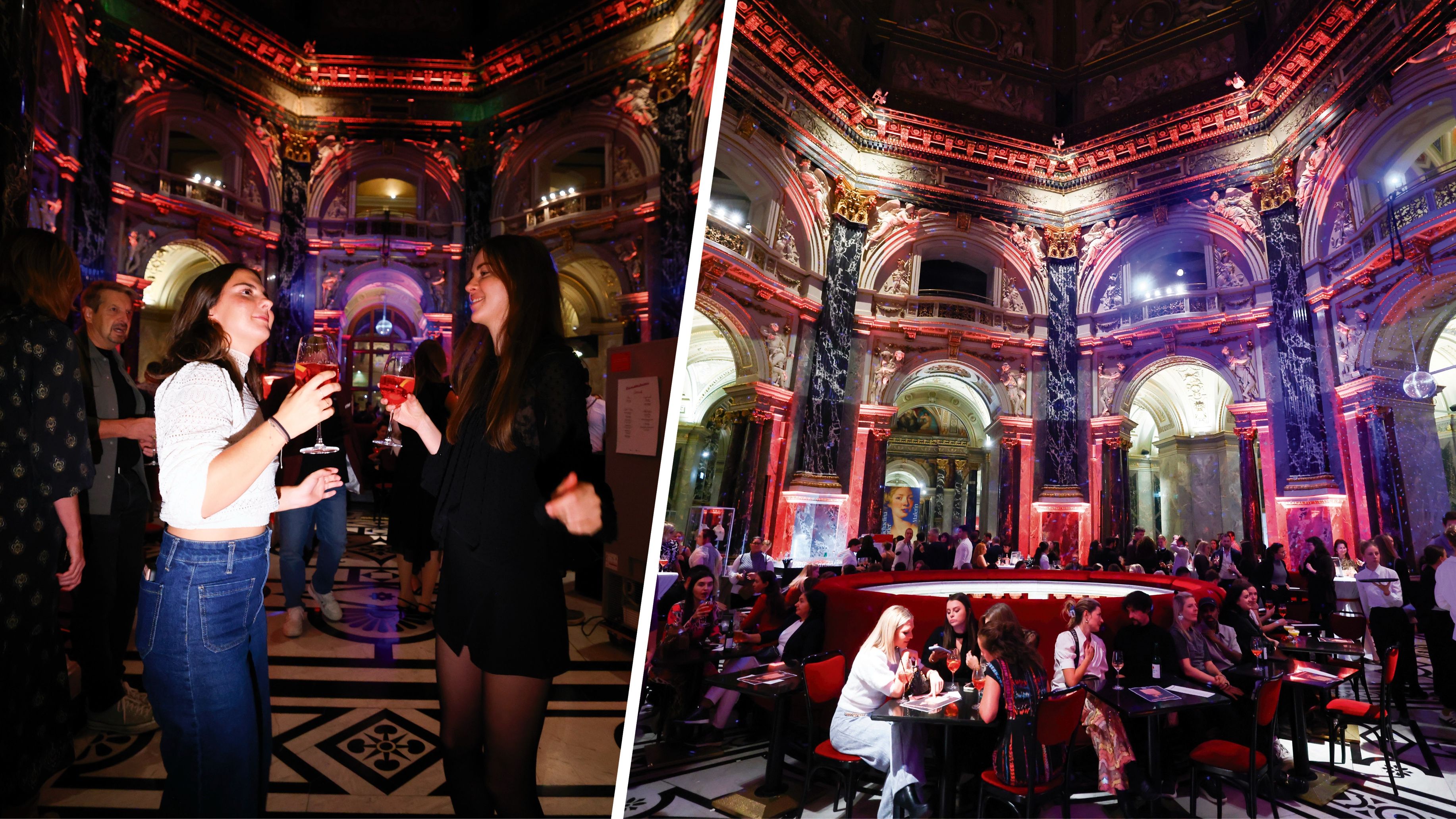 Nachts verwandelt sich das Kunsthistorische Museum zur Partylocation. <em>