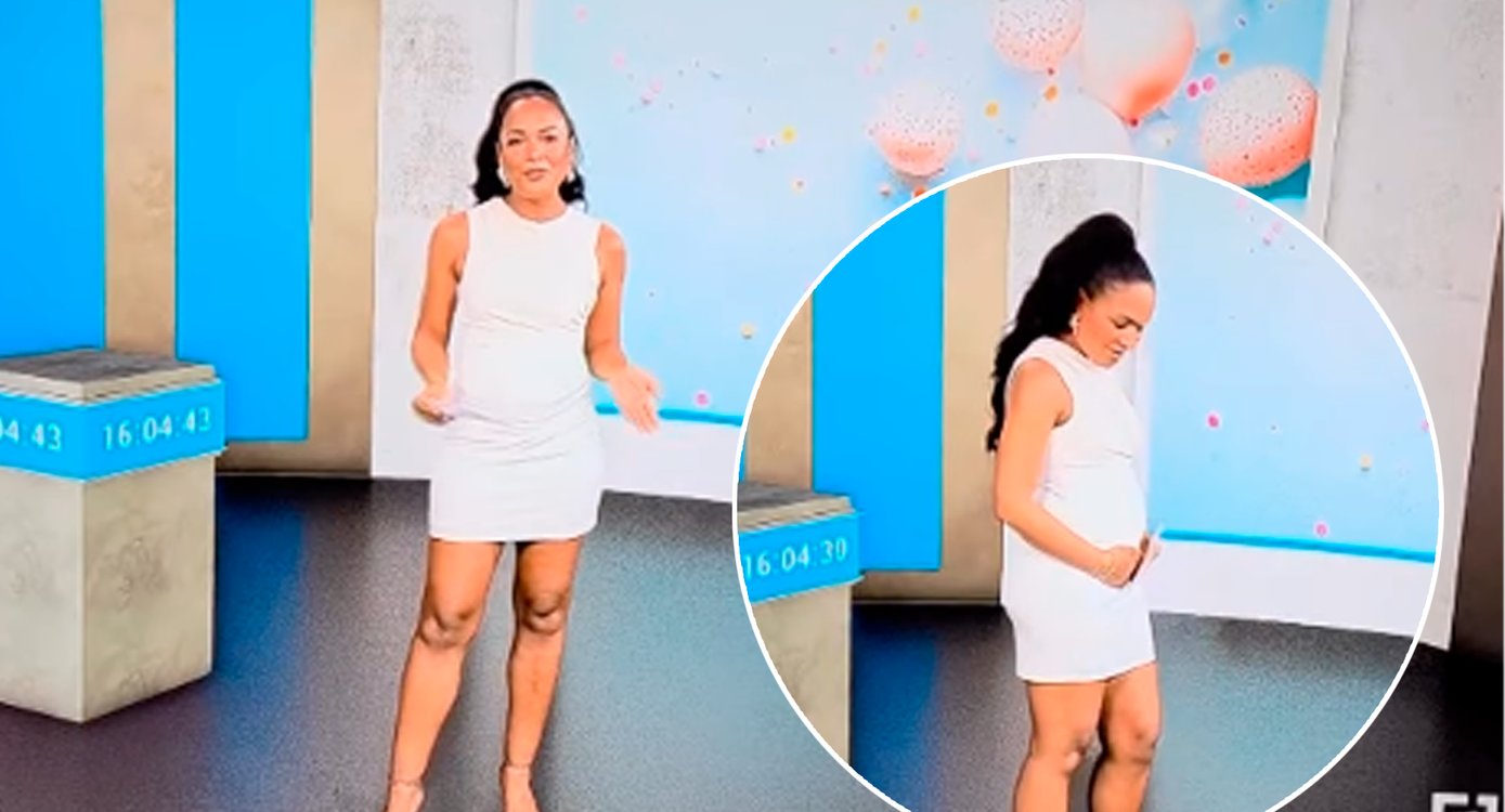 Heute.at - Während TV-News: Moderatorin gibt Baby-News bekannt