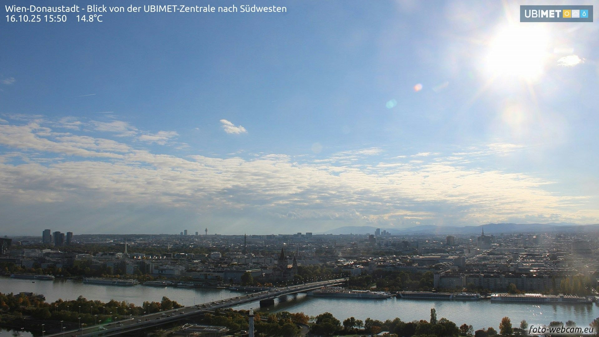 10 Stunden strahlender Sonnenschein über Wien. Das kam für die Meteorologen "überraschend".