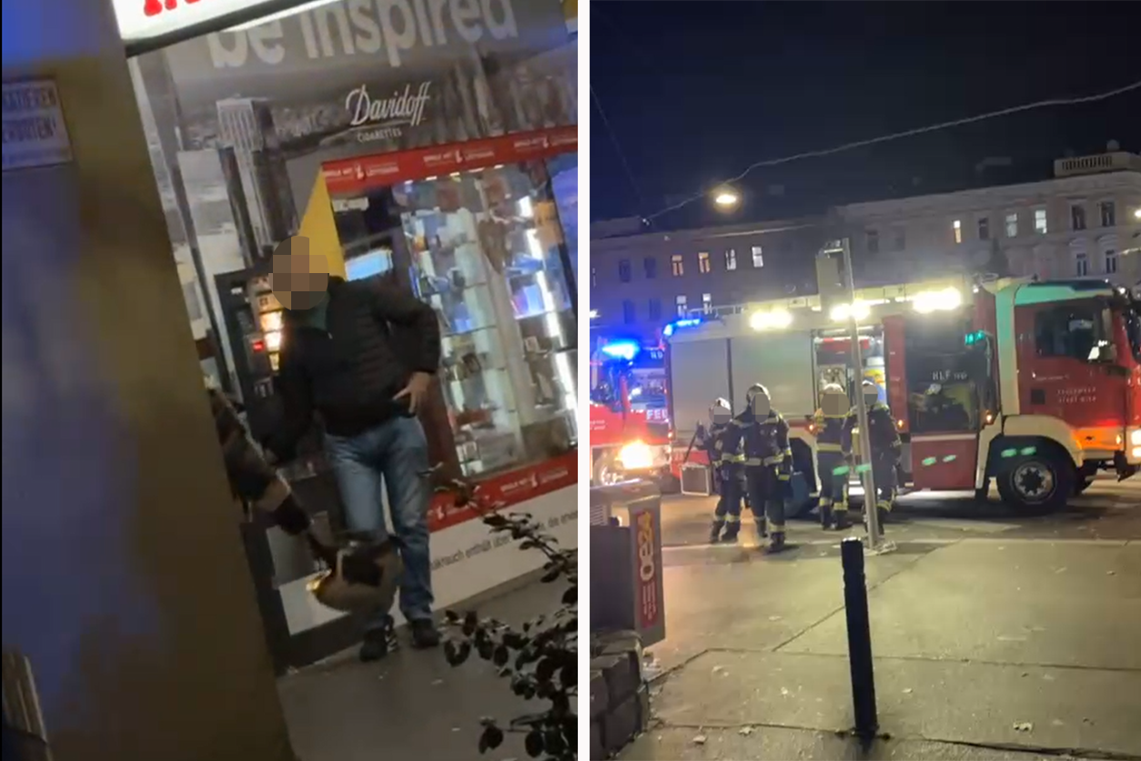 Der Wiener musste von der Feuerwehr befreit werden.