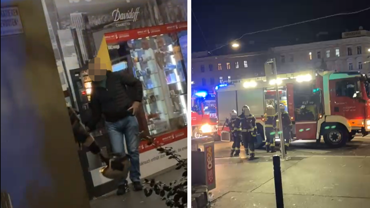 Heute.at - Wiener bleibt mit Hand in Zigaretten-Automat stecken