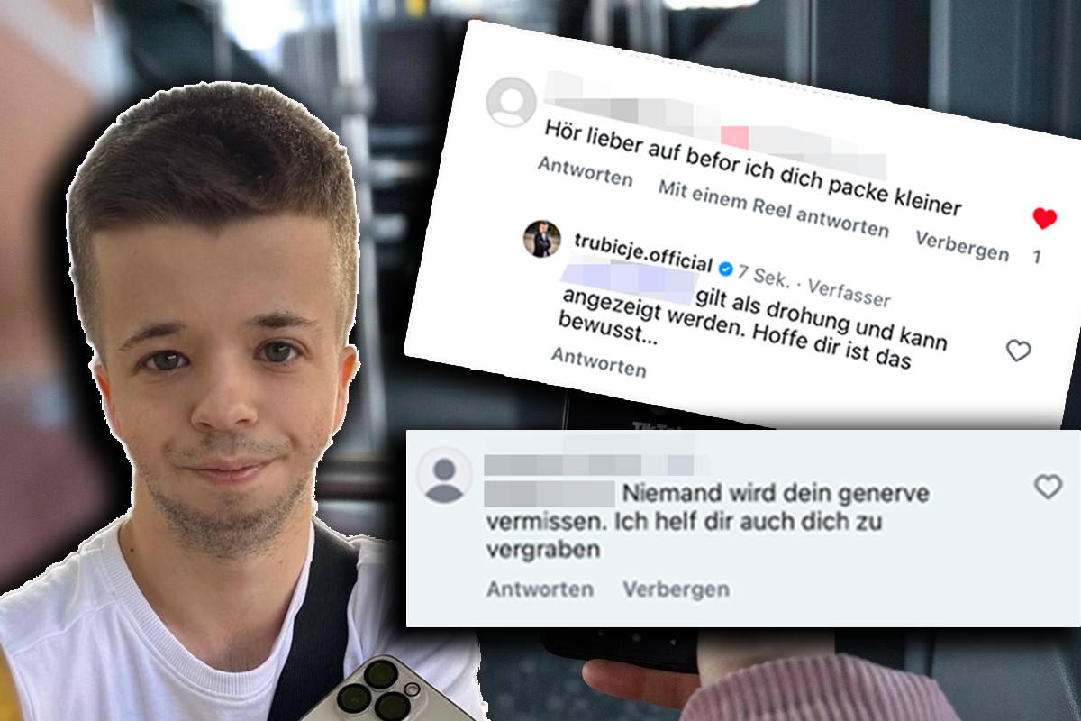 Darko zeigt einige der Hassnachrichten, er möchte die Konsequenzen von Hasskommentaren aufzeigen.